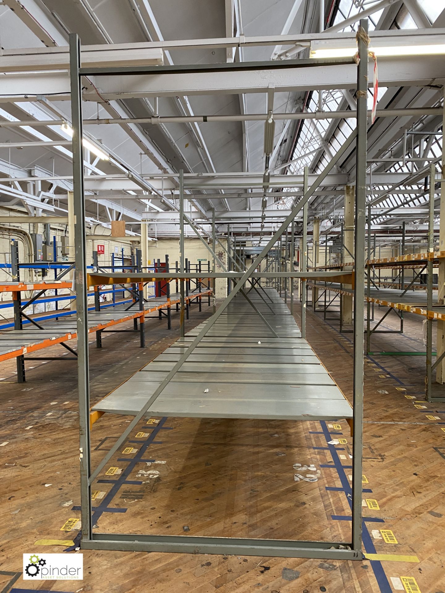 7 bays medium duty Racking comprising 8 uprights 2480mm x 1370mm wide, 28 beams 2740mm, slot in - Image 5 of 5