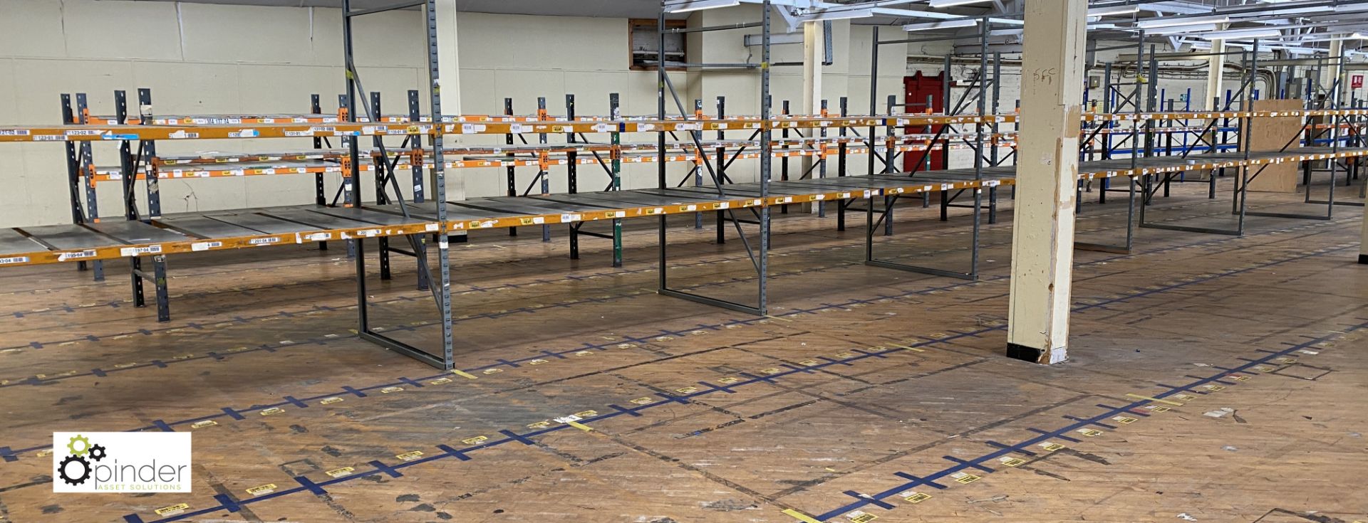 7 bays medium duty Racking comprising 8 uprights 2480mm x 1370mm wide, 28 beams 2740mm, slot in - Image 3 of 6