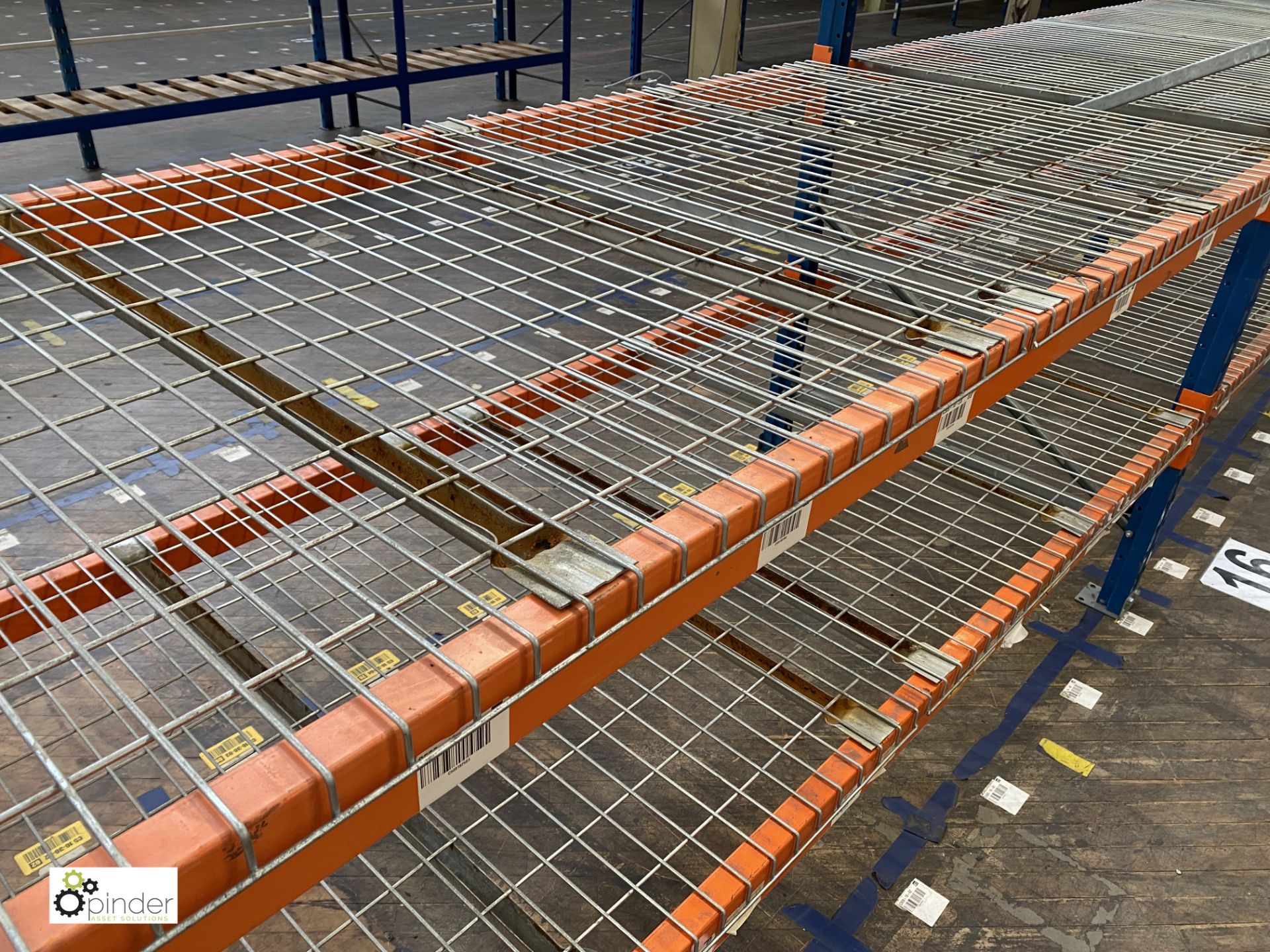 7 bays PSS 2K85 Racking comprising 8 uprights 2400mm x 1200mm wide, 28 beams 2700mm, 28 mesh shelves - Image 4 of 6