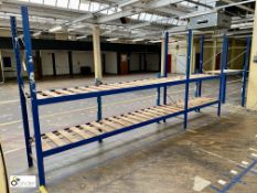 3 bays boltless Racking comprising 4 uprights 2100mm x 620mm wide, 4 beams 2930mm, 6 beams 1440mm,