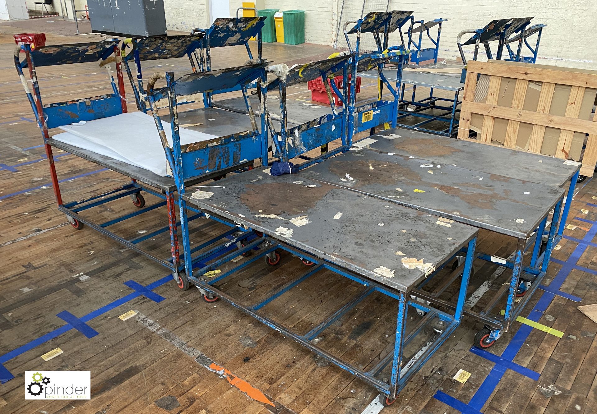 6 fabricated Picking Trolleys - Image 2 of 2