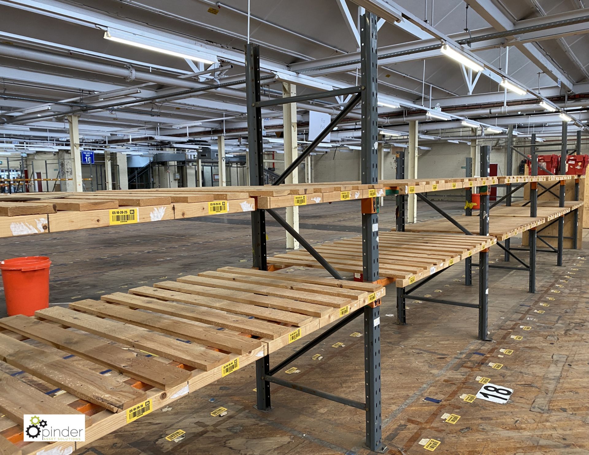 9 bays Dexion Speedlock Racking comprising 8 uprights 2440mm x 910mm wide, 2 uprights 1830mm x 910mm - Image 5 of 5