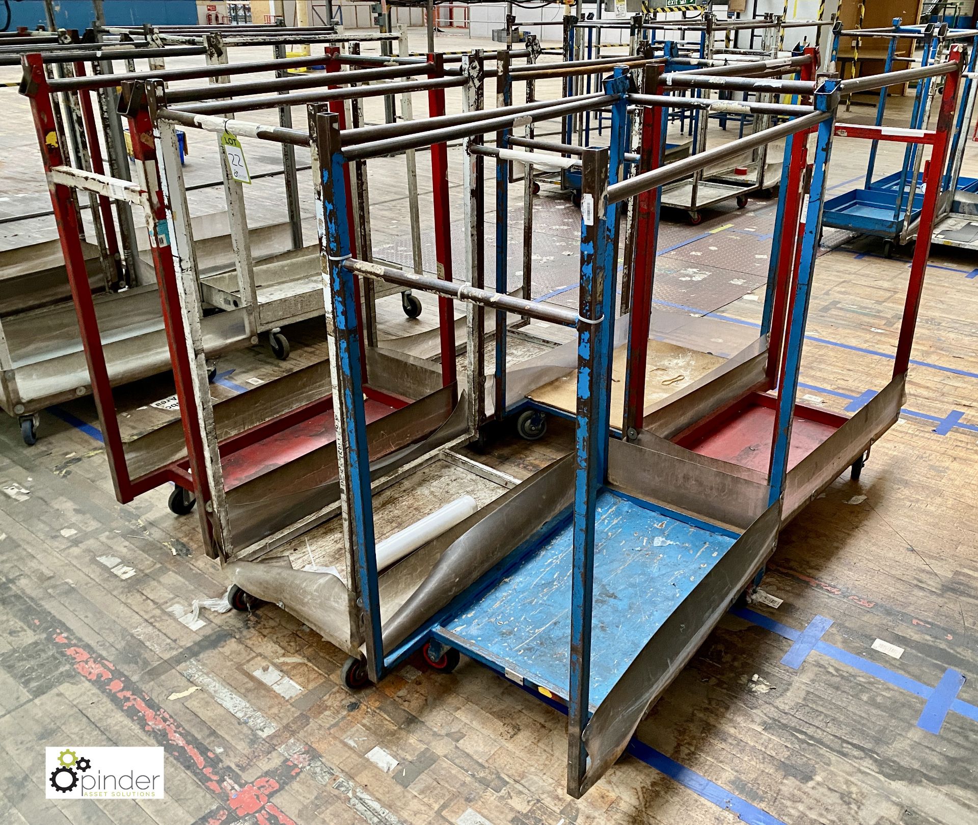 6 various fabricated Trolleys