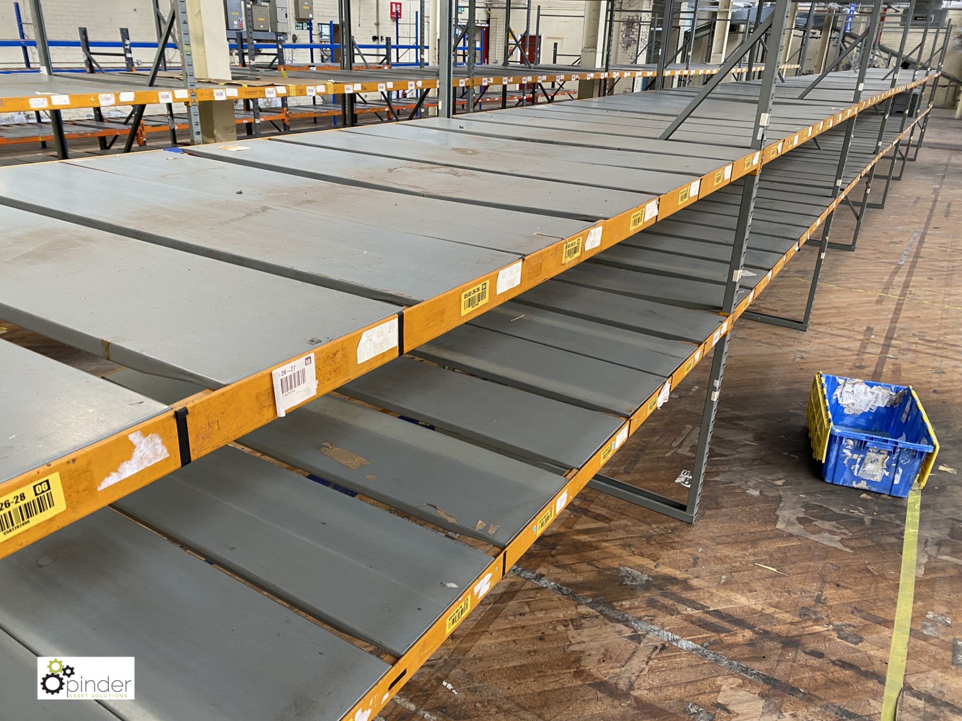 7 bays medium duty Racking comprising 8 uprights 2480mm x 1370mm wide, 28 beams 2740mm, slot in - Image 3 of 4