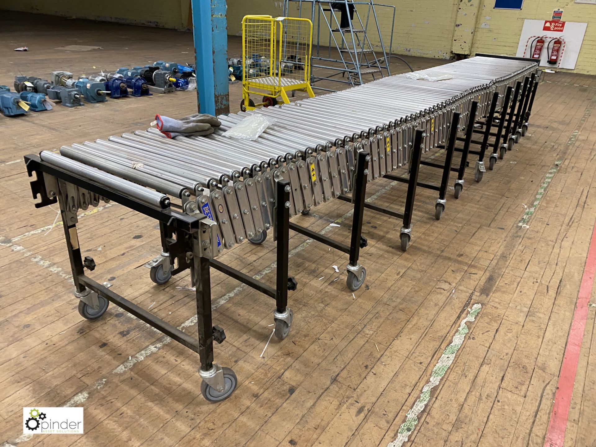 Best Flex Flexi Conveyor, 4700mm closed length, 600mm roller width - Image 3 of 5