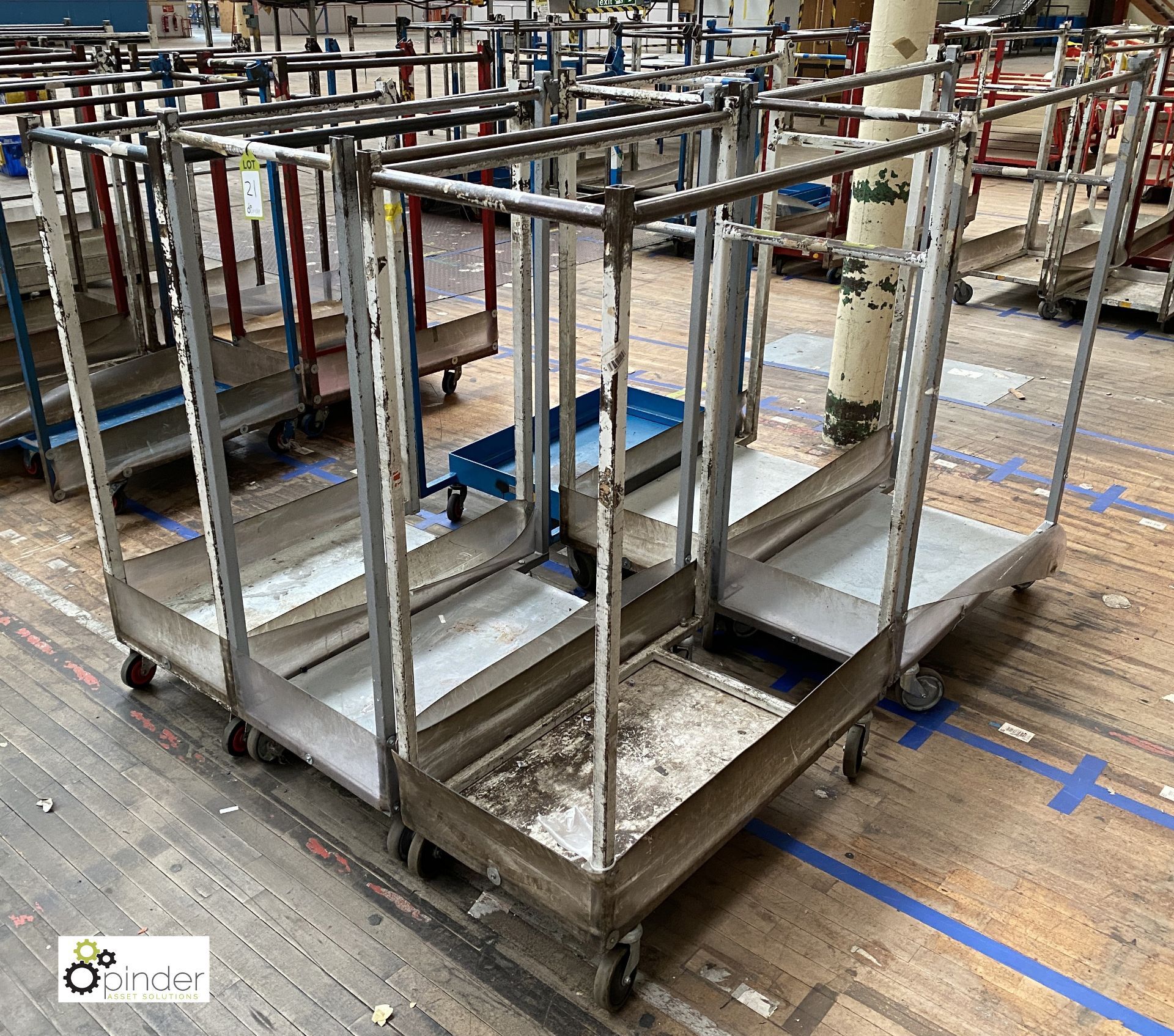 6 various fabricated Trolleys