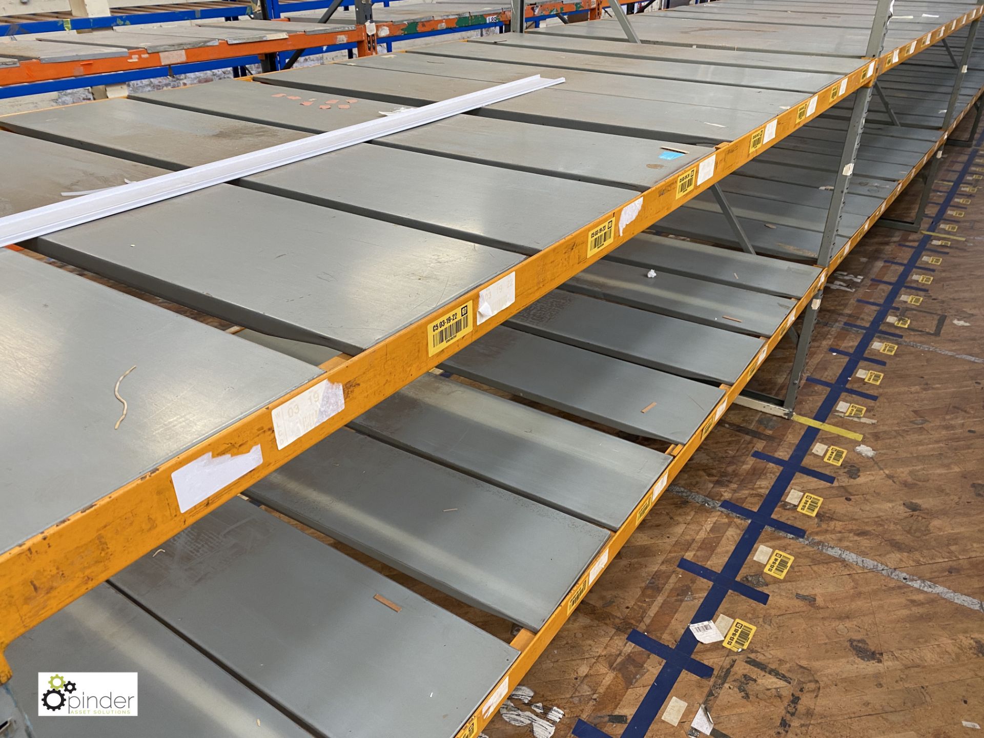 7 bays medium duty Racking comprising 8 uprights 2480mm x 1370mm wide, 28 beams 2740mm, slot in - Image 4 of 5