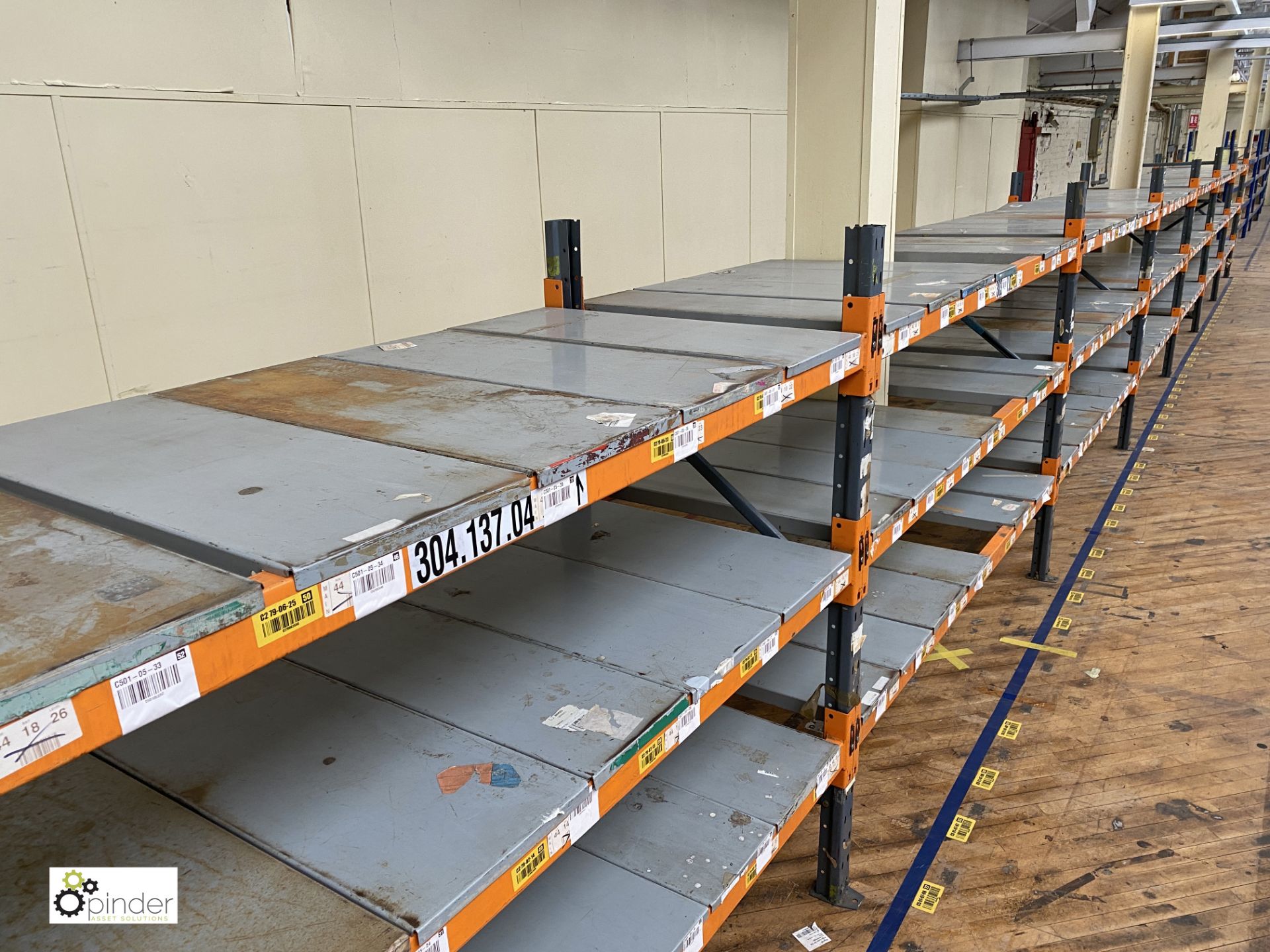 7 bays Dexion Speedlock Racking comprising 8 uprights approx 1840mm x 910mm wide, 42 beams 2440mm, - Image 4 of 5