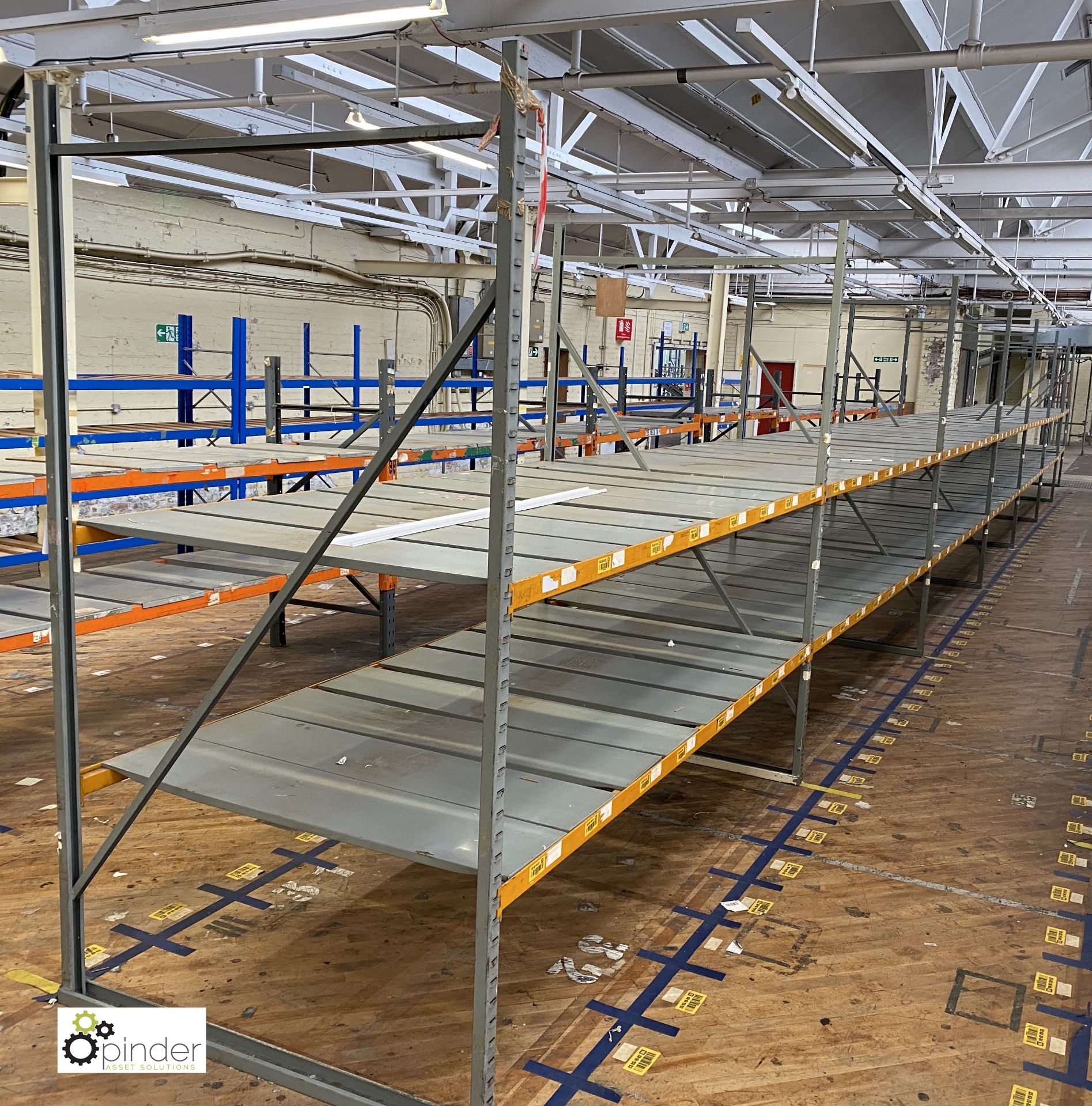 7 bays medium duty Racking comprising 8 uprights 2480mm x 1370mm wide, 28 beams 2740mm, slot in - Image 2 of 5