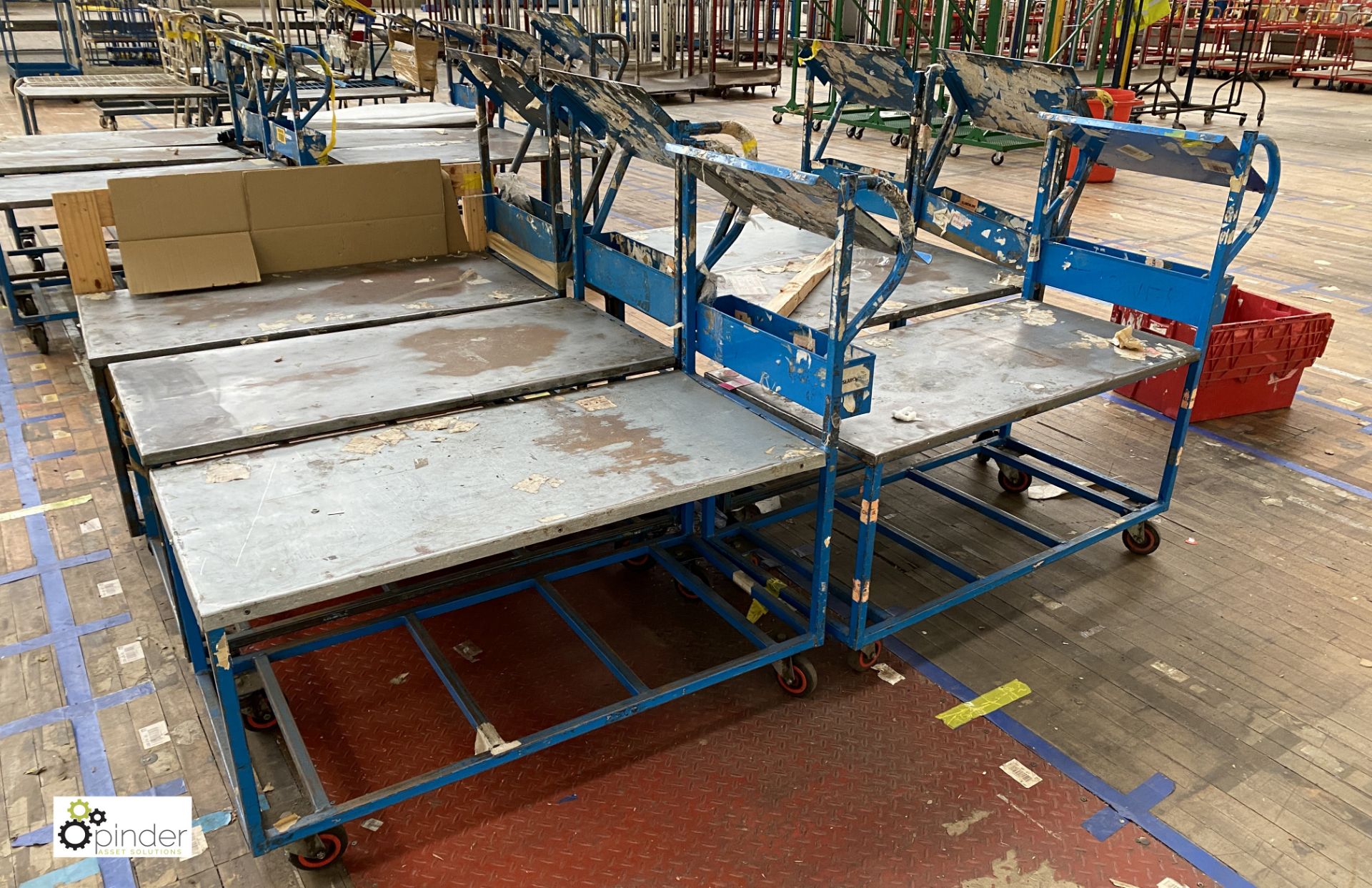 6 fabricated Picking Trolleys - Image 2 of 2