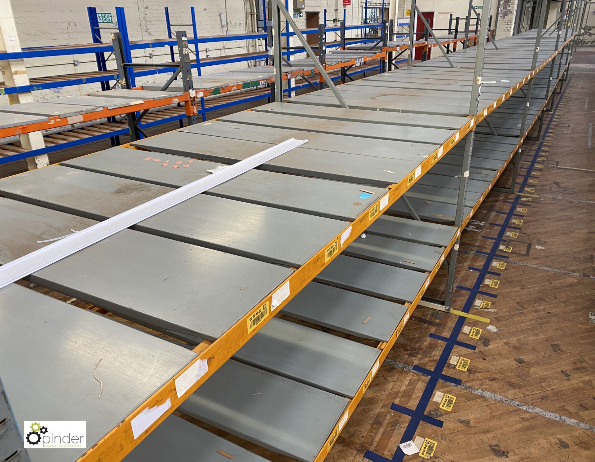 7 bays medium duty Racking comprising 8 uprights 2480mm x 1370mm wide, 28 beams 2740mm, slot in - Image 3 of 5