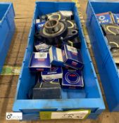 Quantity various Bearings, to bin, boxed and unused