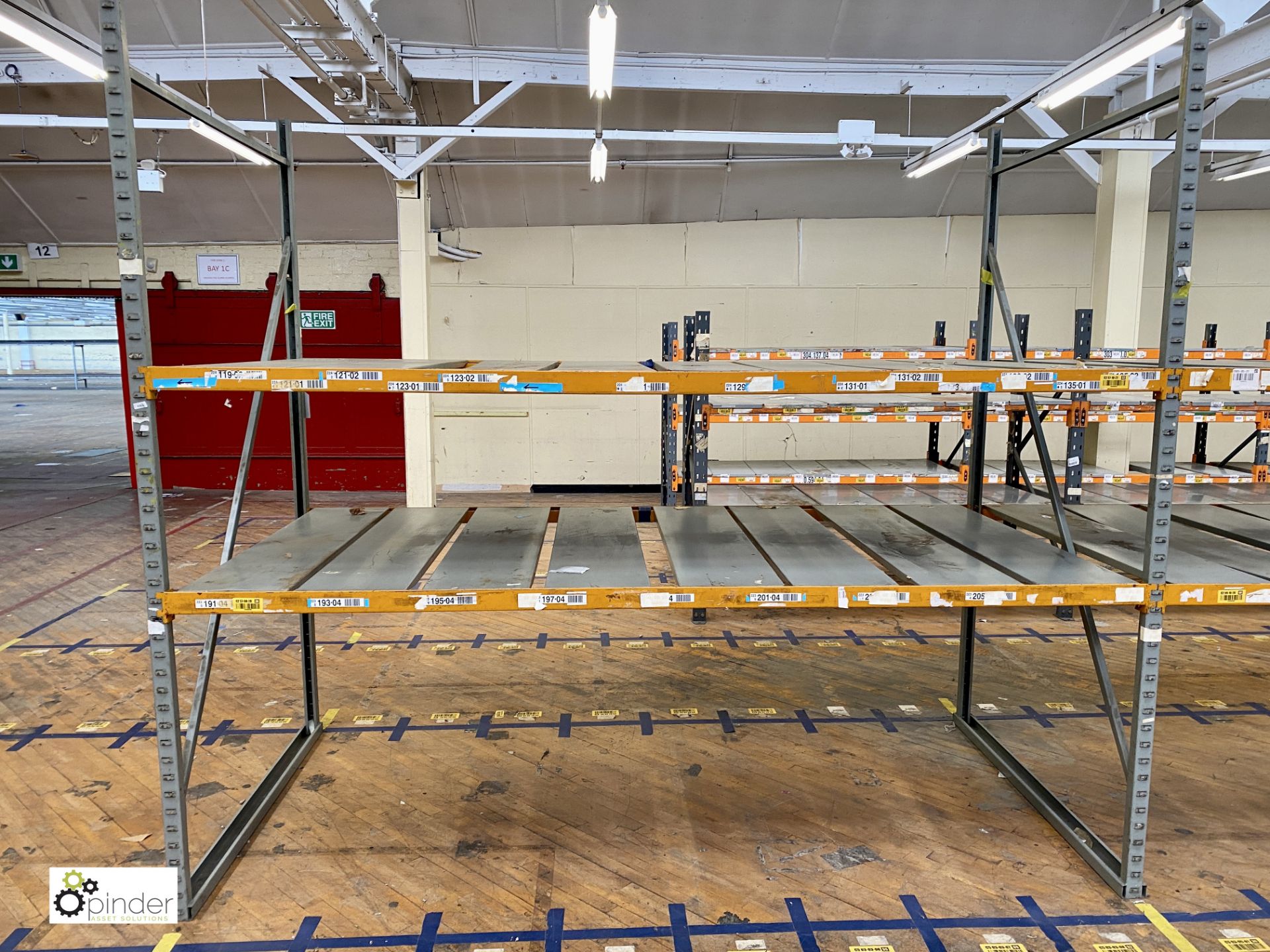 7 bays medium duty Racking comprising 8 uprights 2480mm x 1370mm wide, 28 beams 2740mm, slot in - Image 4 of 6