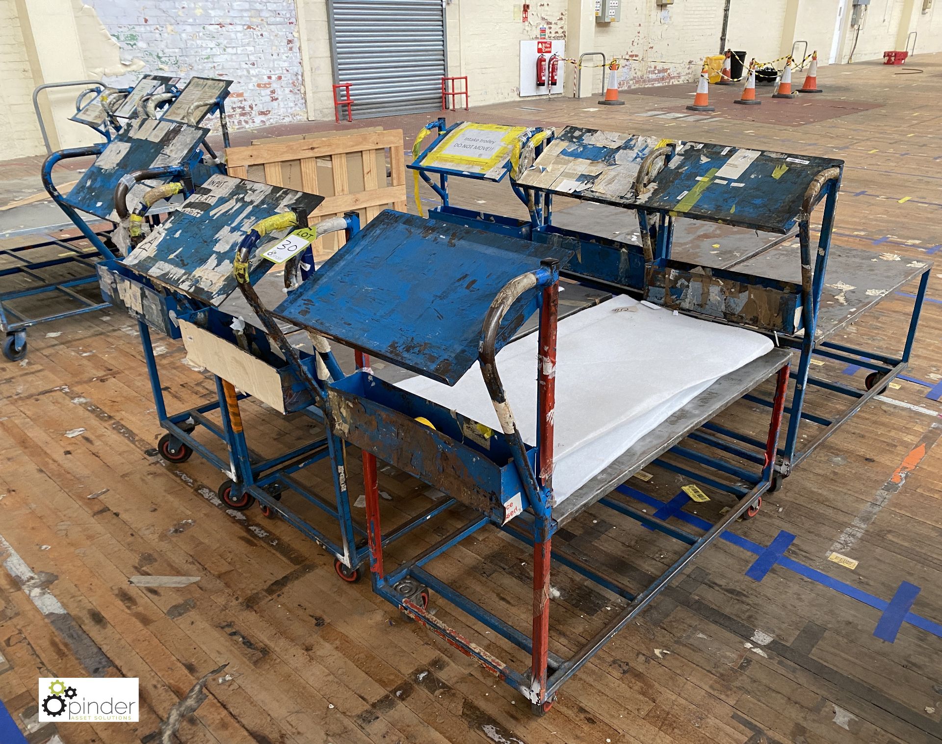 6 fabricated Picking Trolleys