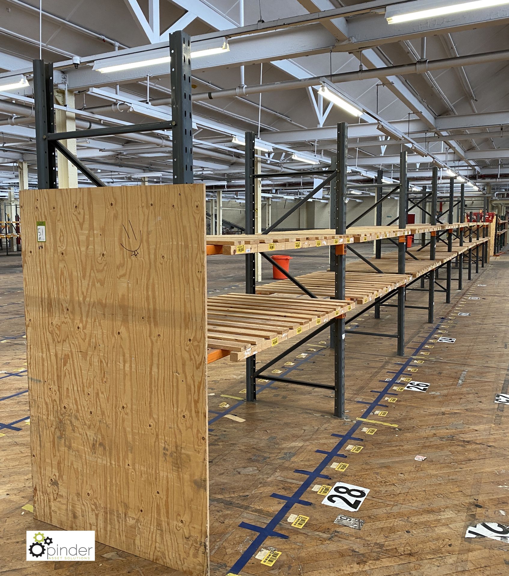 9 bays Dexion Speedlock Racking comprising 8 uprights 2440mm x 910mm wide, 2 uprights 1830mm x 910mm - Image 2 of 5