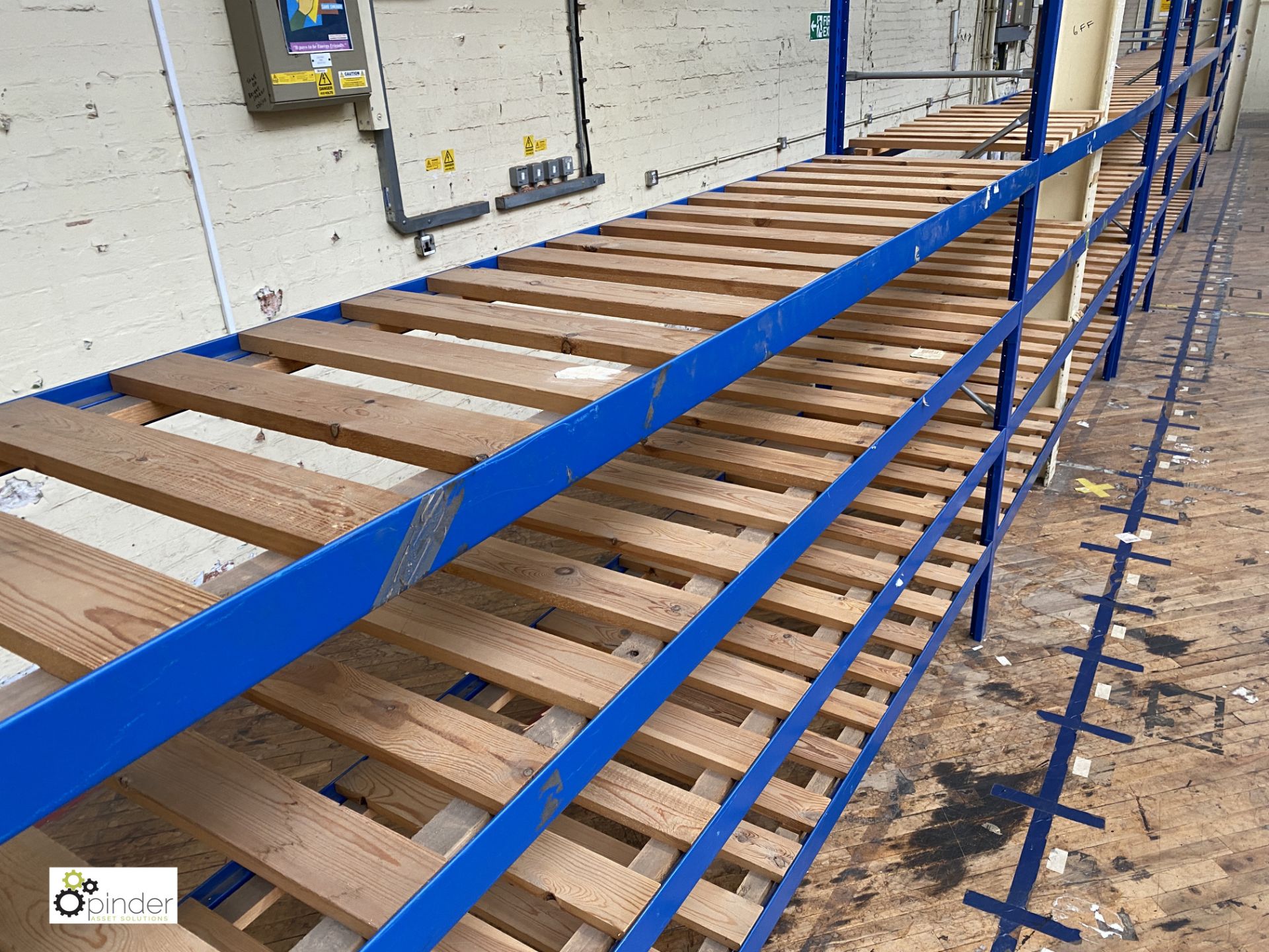 6 bays boltless Racking comprising 8 uprights 2100mm x 620mm wide, 48 beams 2930mm, with timber slot - Image 3 of 4