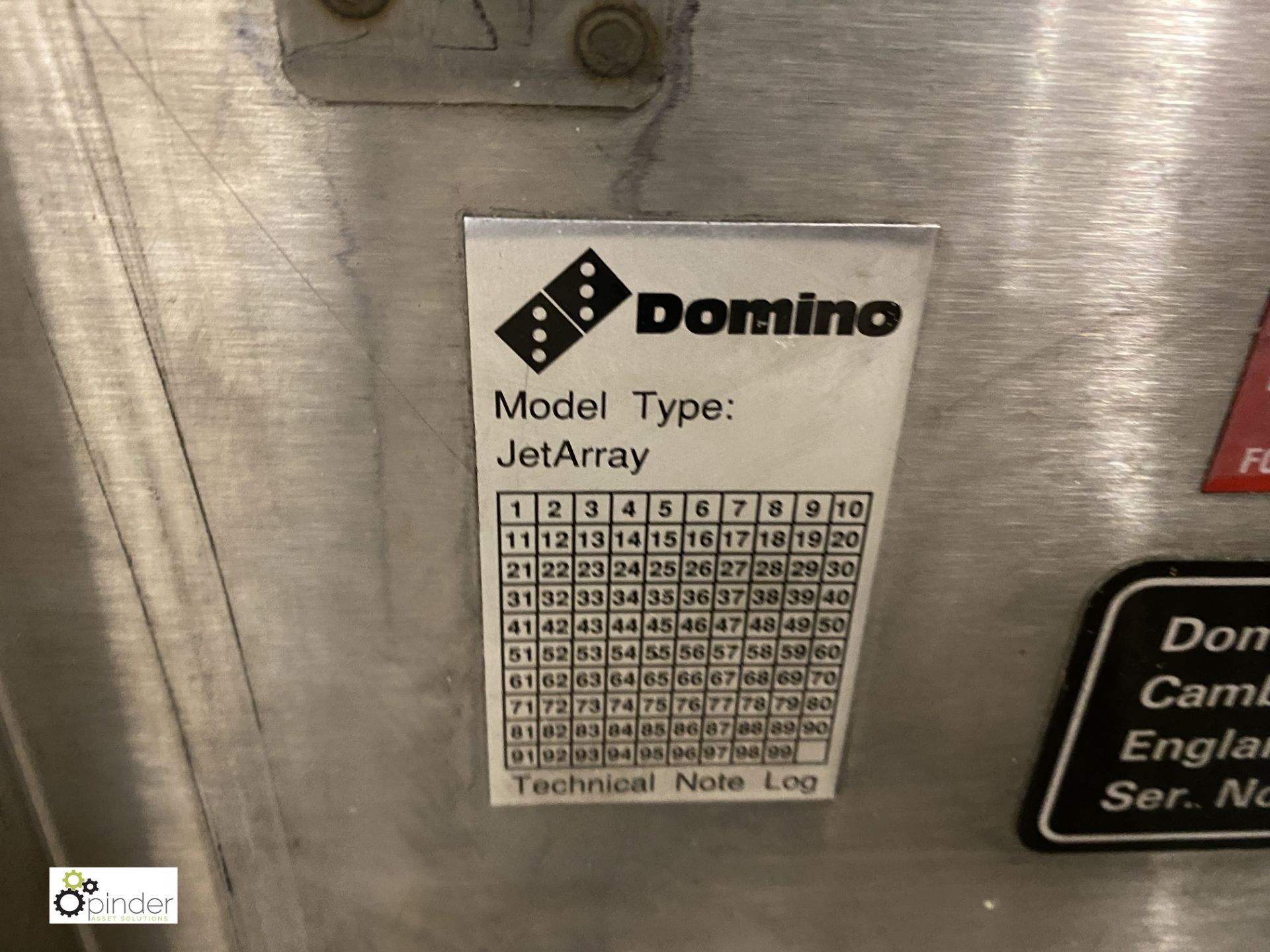 Domino Jet Array ETA Inkjet Printer, serial number CIA 2049 (please note there is a lift out fee - Image 8 of 8