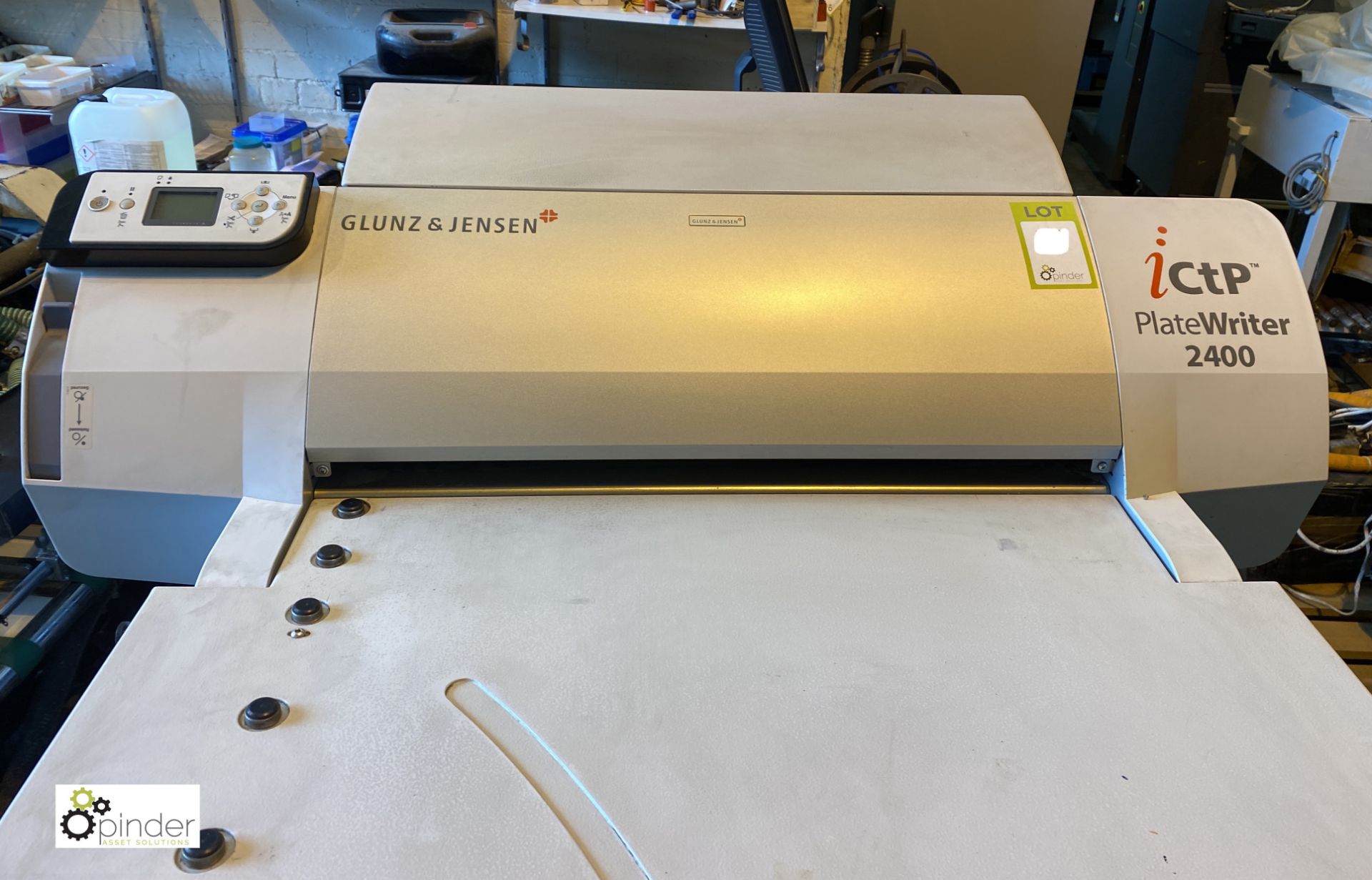 Glunz & Jensen iCtp Plate Writer 2400, with ink spares, etc (please note there is a lift out fee - Image 4 of 9