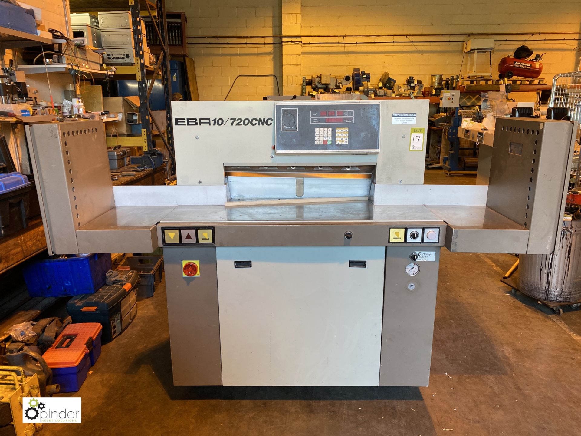 EBA Multicut 10/720 CNC Guillotine, 720mm, 380volts, serial number 240.003054, year 1995, with light - Image 3 of 9