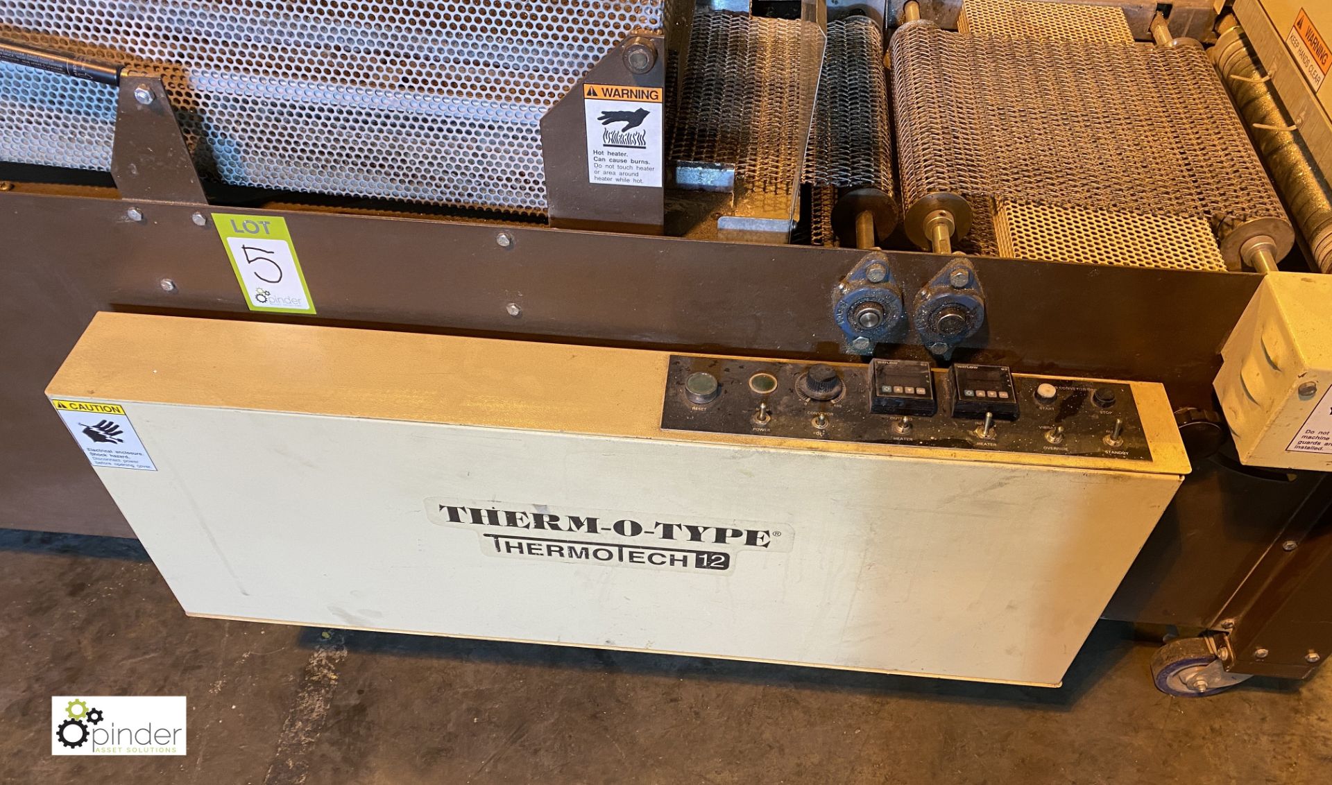 Therm-o-Type Thermotech 12 Flittering Line, 330mm belt width, 208volts, 3-phase, serial number - Image 4 of 10