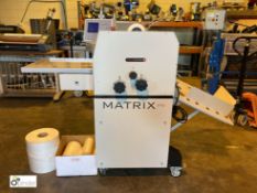 Matrix 370 Roll Laminator, 315mm width, 240volts, serial number 1112MX-370074, with 5 part rolls