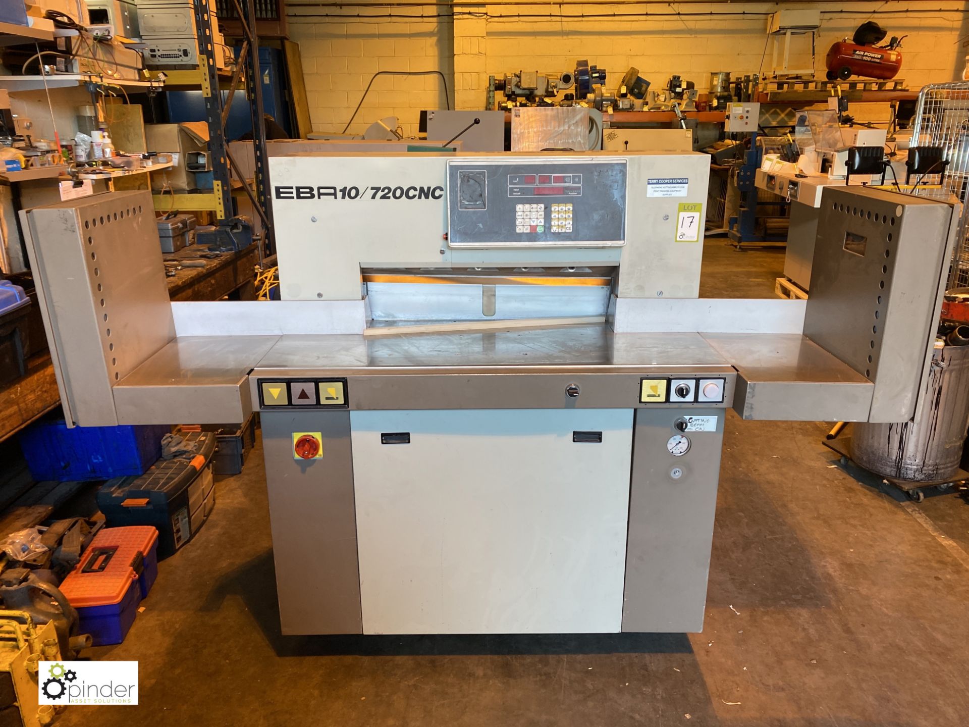 EBA Multicut 10/720 CNC Guillotine, 720mm, 380volts, serial number 240.003054, year 1995, with light - Image 2 of 9