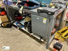 Steel Workbench, 1830mm x 770mm x 910mm high, with cabinet and Record No3 engineers vice (located in