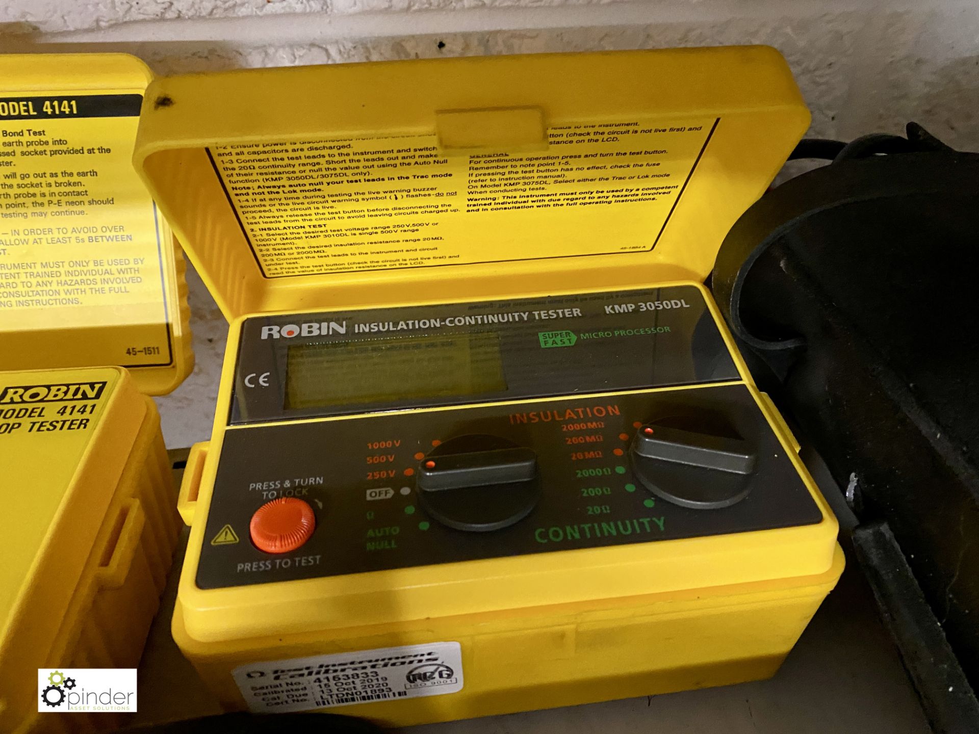 8 various Robin Test Meters, model number 2 x KMP 4210, 4141, KMP 3050 DL, KMP 5406, 2 x KMP 5404, - Image 4 of 9