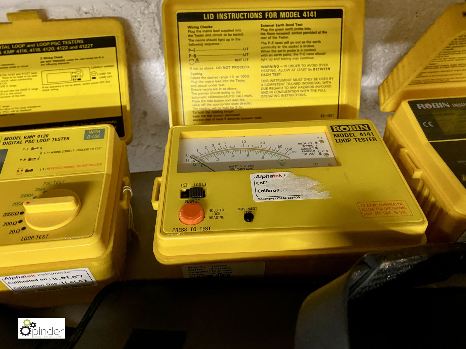 8 various Robin Test Meters, model number 2 x KMP 4210, 4141, KMP 3050 DL, KMP 5406, 2 x KMP 5404, - Image 3 of 9