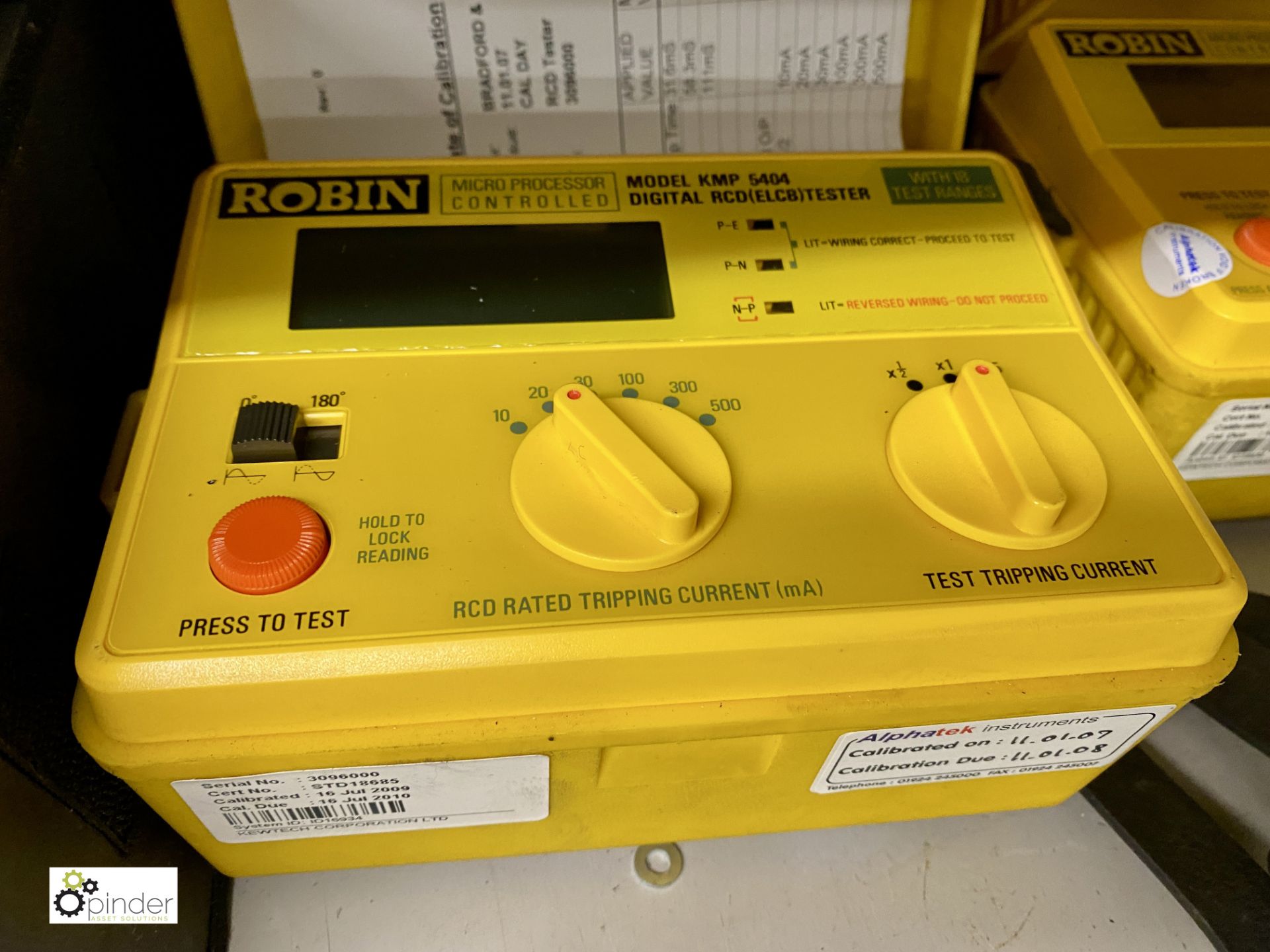 8 various Robin Test Meters, model number 2 x KMP 4210, 4141, KMP 3050 DL, KMP 5406, 2 x KMP 5404, - Image 7 of 9