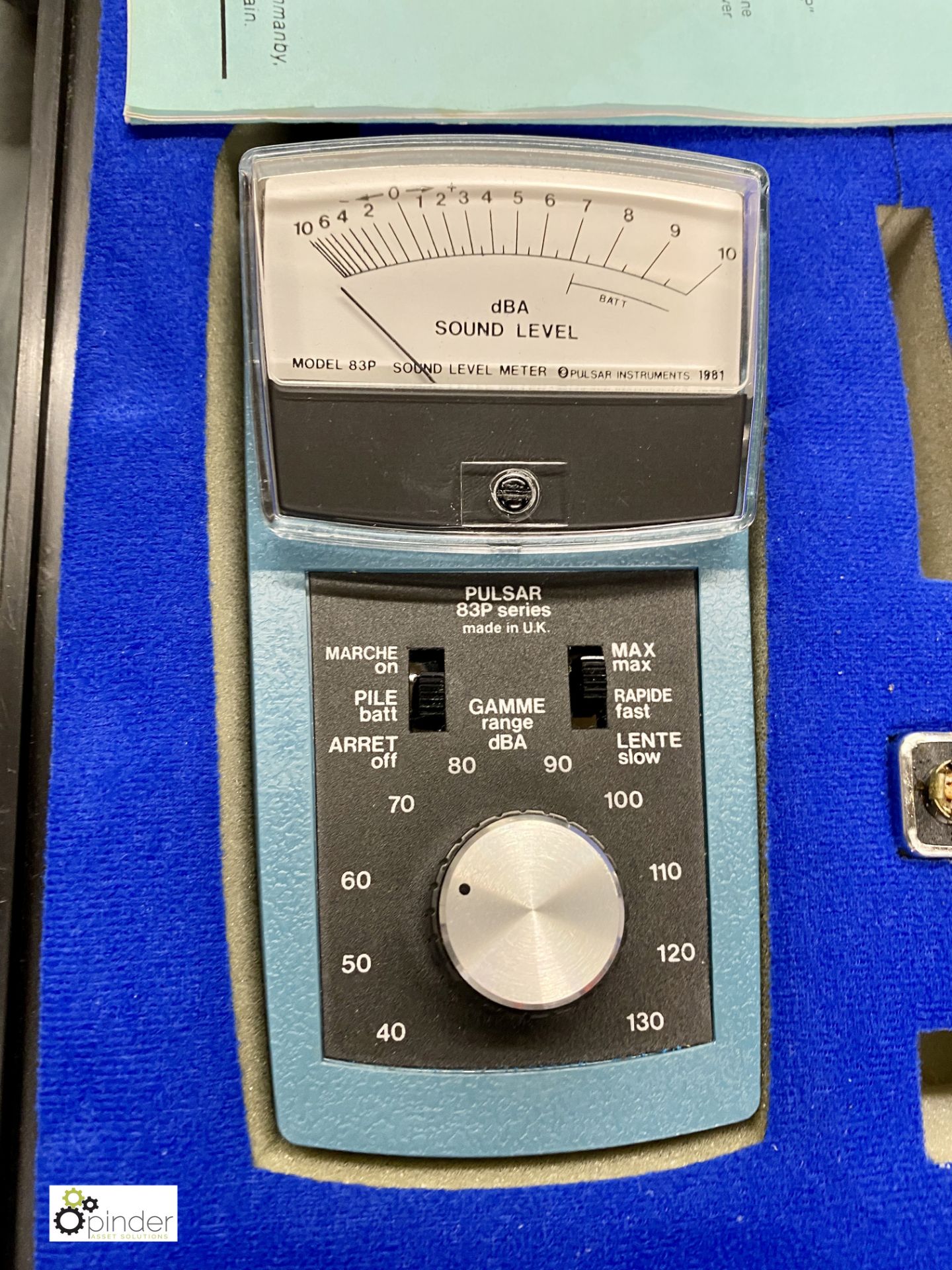 Pulsar Model 83 Sound Level Meter, with case (located in Maintenance Workshop 1) - Image 2 of 3