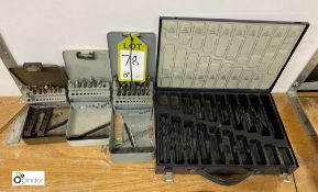 Quantity various Drill Bits, to 4 cases (located in Maintenance Workshop 2)
