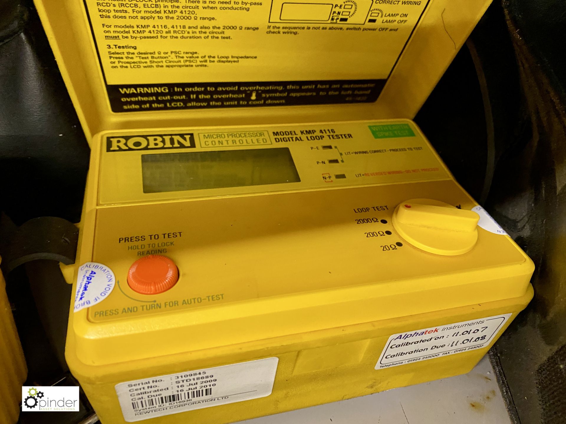 8 various Robin Test Meters, model number 2 x KMP 4210, 4141, KMP 3050 DL, KMP 5406, 2 x KMP 5404, - Image 6 of 9