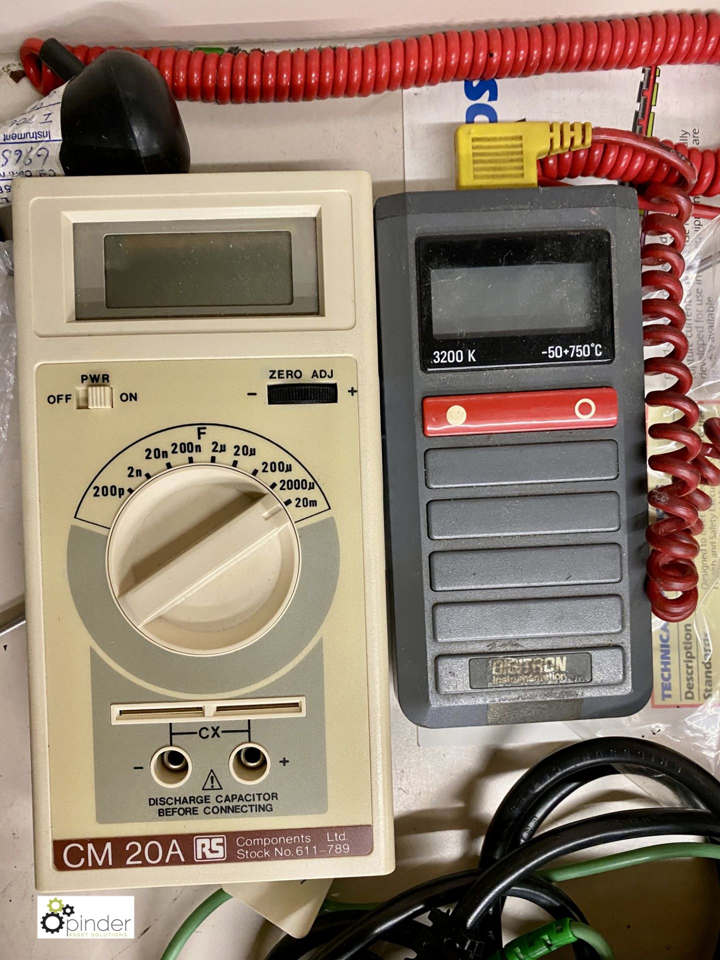 Quantity various Electrical Test Equipment, to drawer including CM20A multimeter, digital - Image 4 of 4