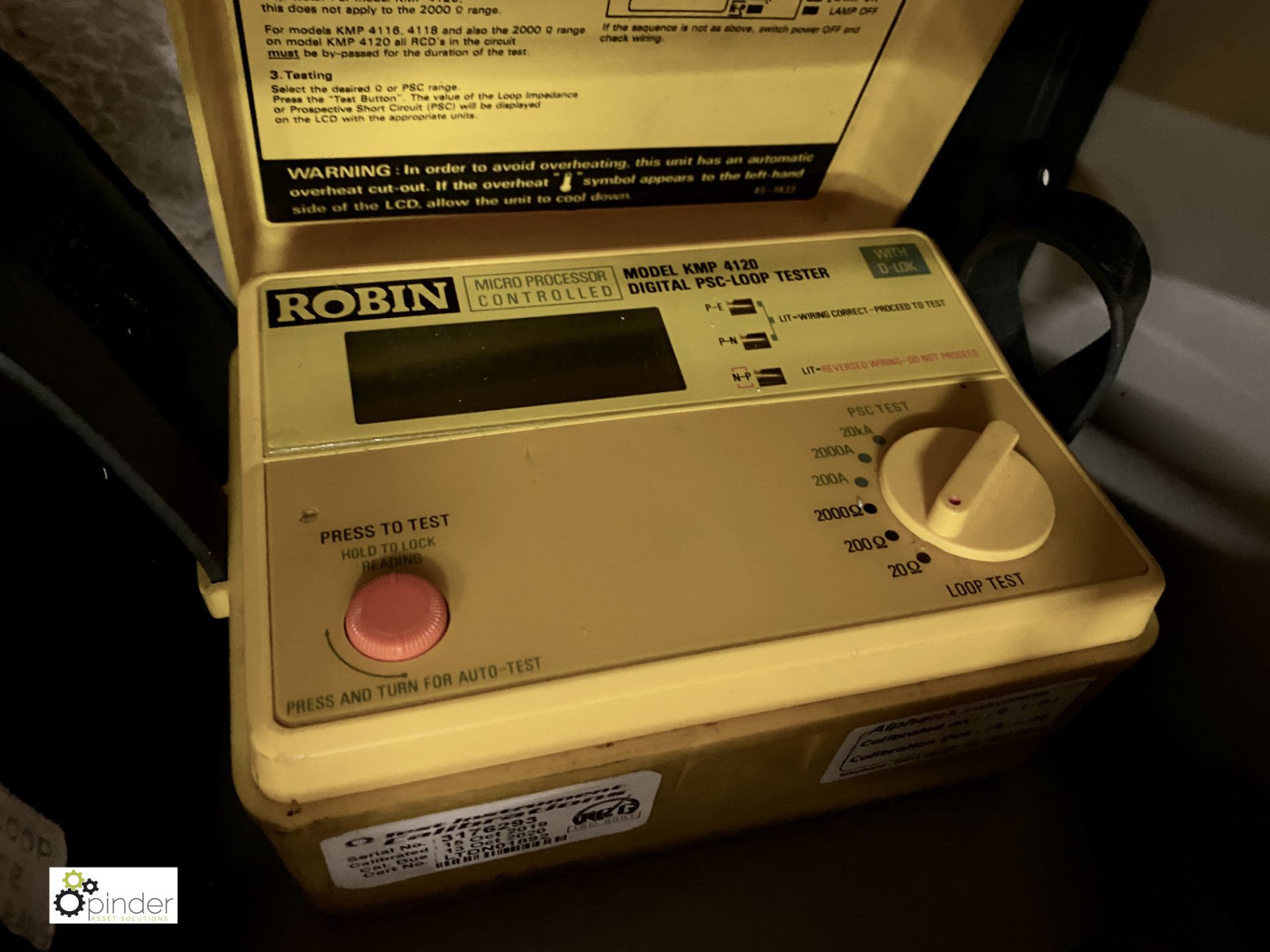 8 various Robin Test Meters, model number 2 x KMP 4210, 4141, KMP 3050 DL, KMP 5406, 2 x KMP 5404, - Image 5 of 9