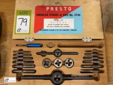 Presto Tap and Die Set, with case (located in Maintenance Workshop 2)