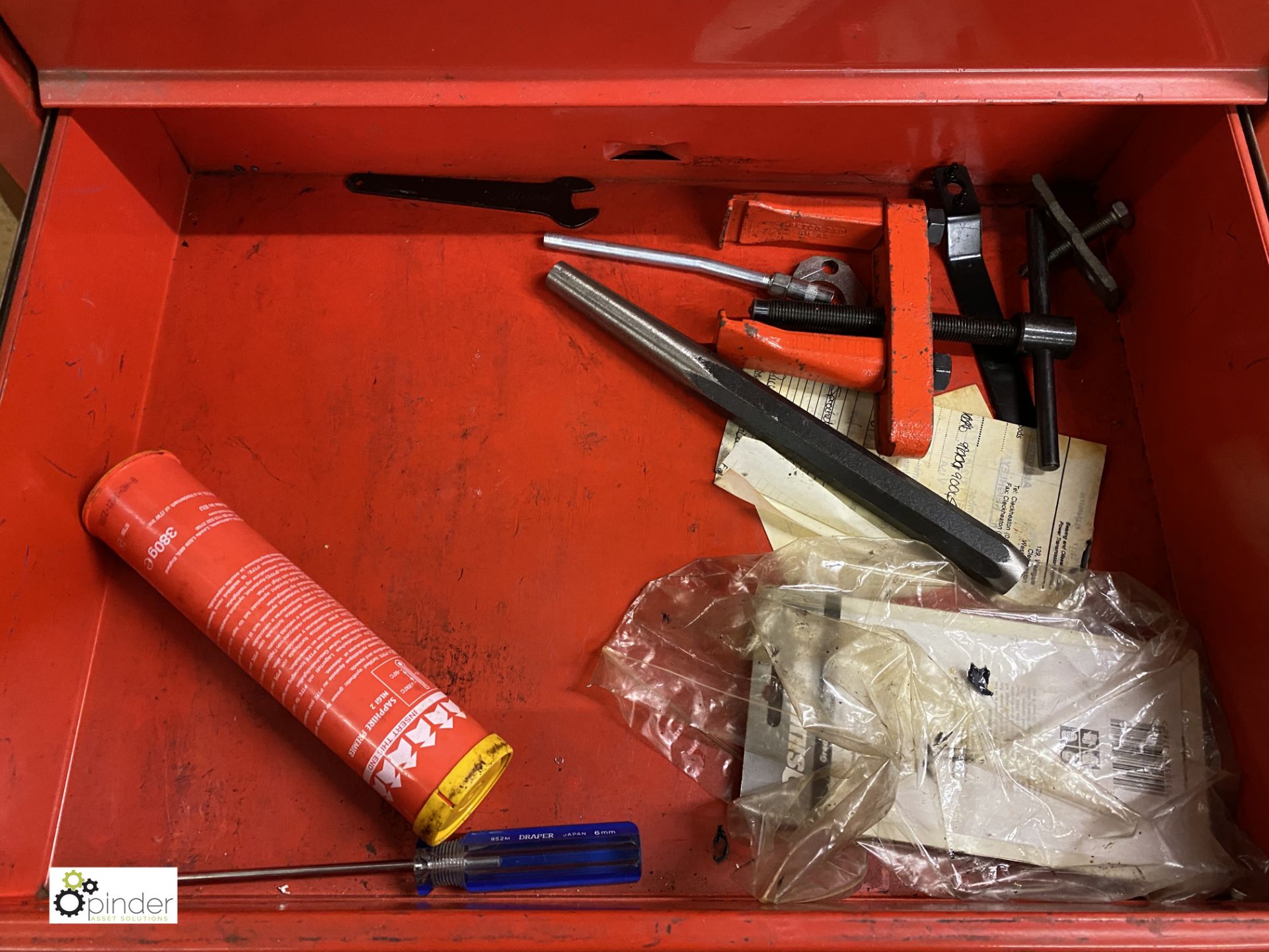 Mobile multi drawer Tool Chest, with large quantity hand tools including spanners, sockets, torque - Image 10 of 14