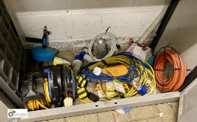 Quantity 110volt and 240volt Extension Reels, Cables, Sockets, etc (located in Maintenance