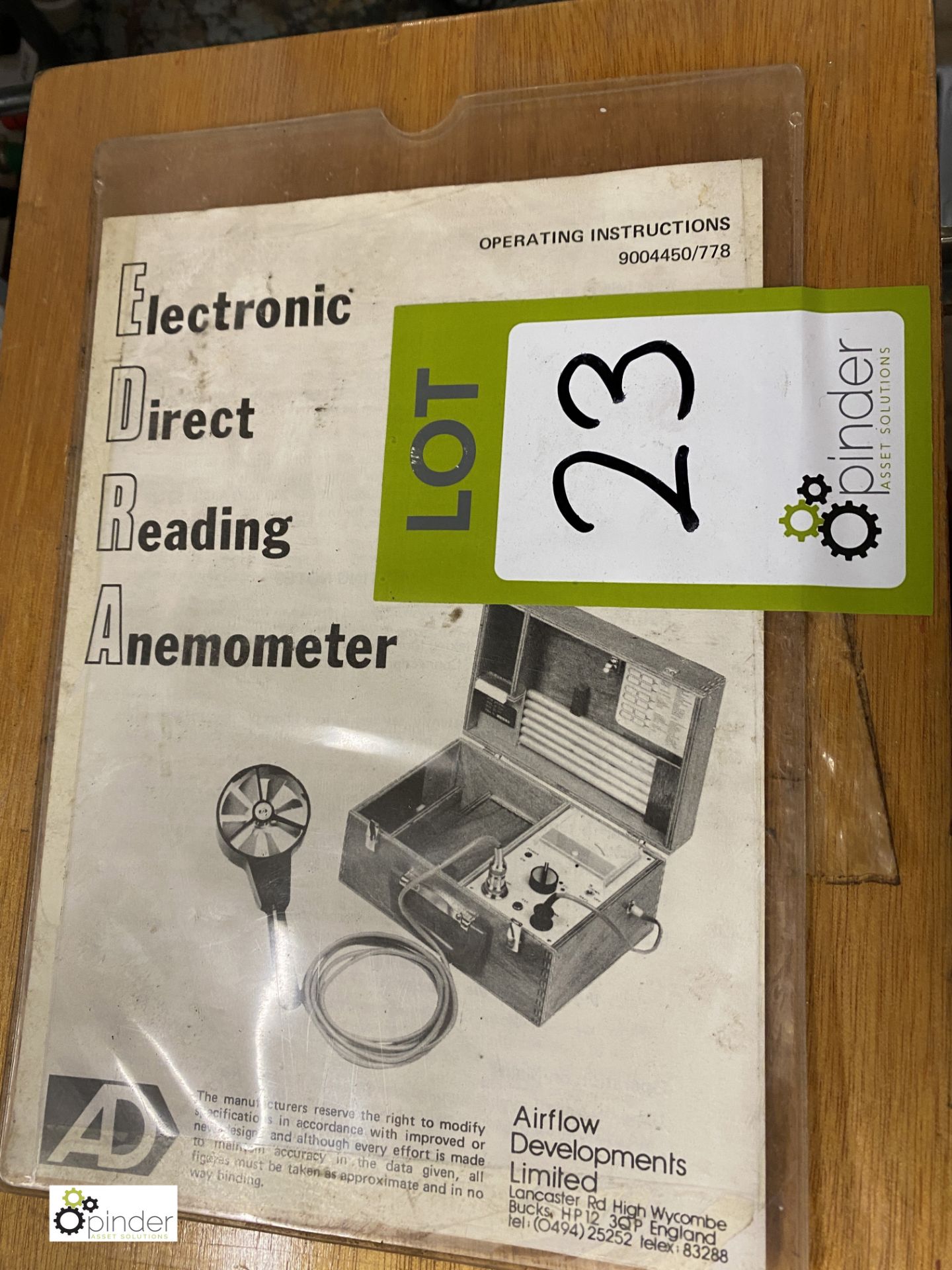 AD Electronic Direct Reading Anemometer, boxed (located in Maintenance Workshop 1) - Image 2 of 5