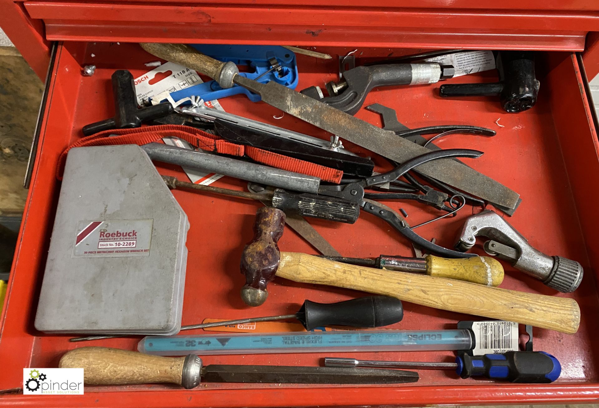 Mobile multi drawer Tool Chest, with large quantity hand tools including spanners, sockets, torque - Image 7 of 14