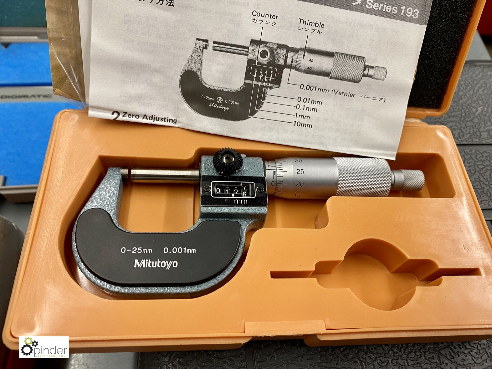Mitutoyo CMST-12 Combination Set, boxed, Mitutoyo 500-332 Digital Caliper Gauge, 200mm/8in and - Image 4 of 4