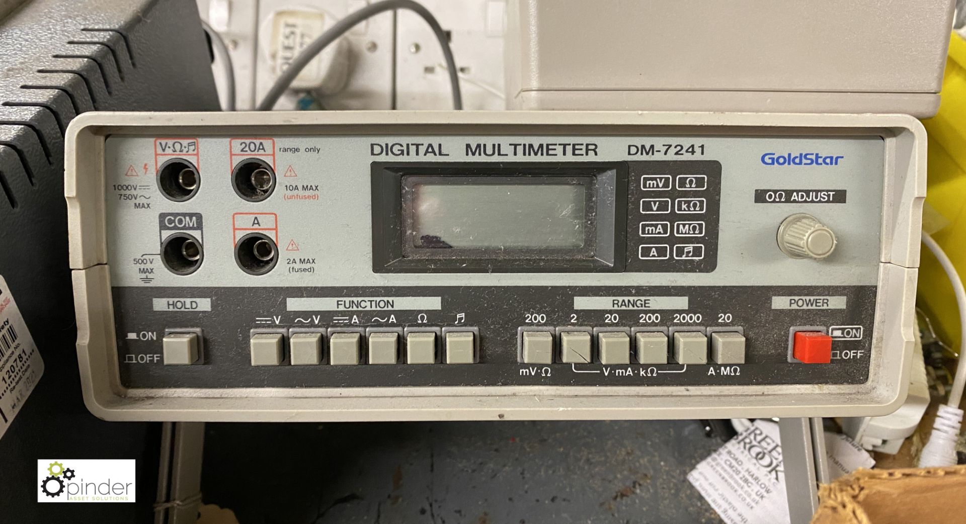 Gold Star DM-7241 Digital Multimeter and Robin 1601 Multimeter (located in Maintenance Workshop 1) - Image 2 of 3