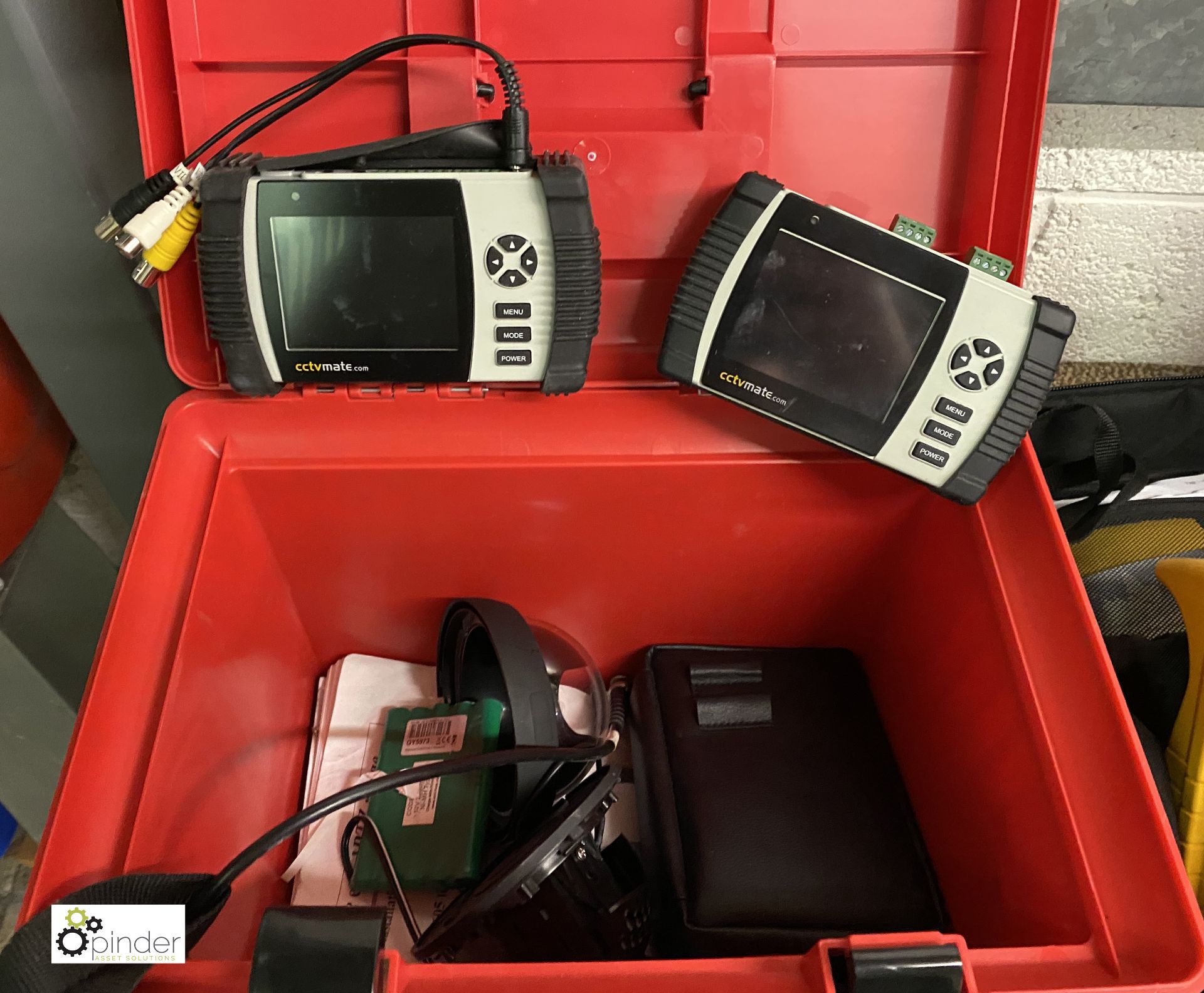 CCTV Test Equipment to case (located in Maintenance Workshop 1)