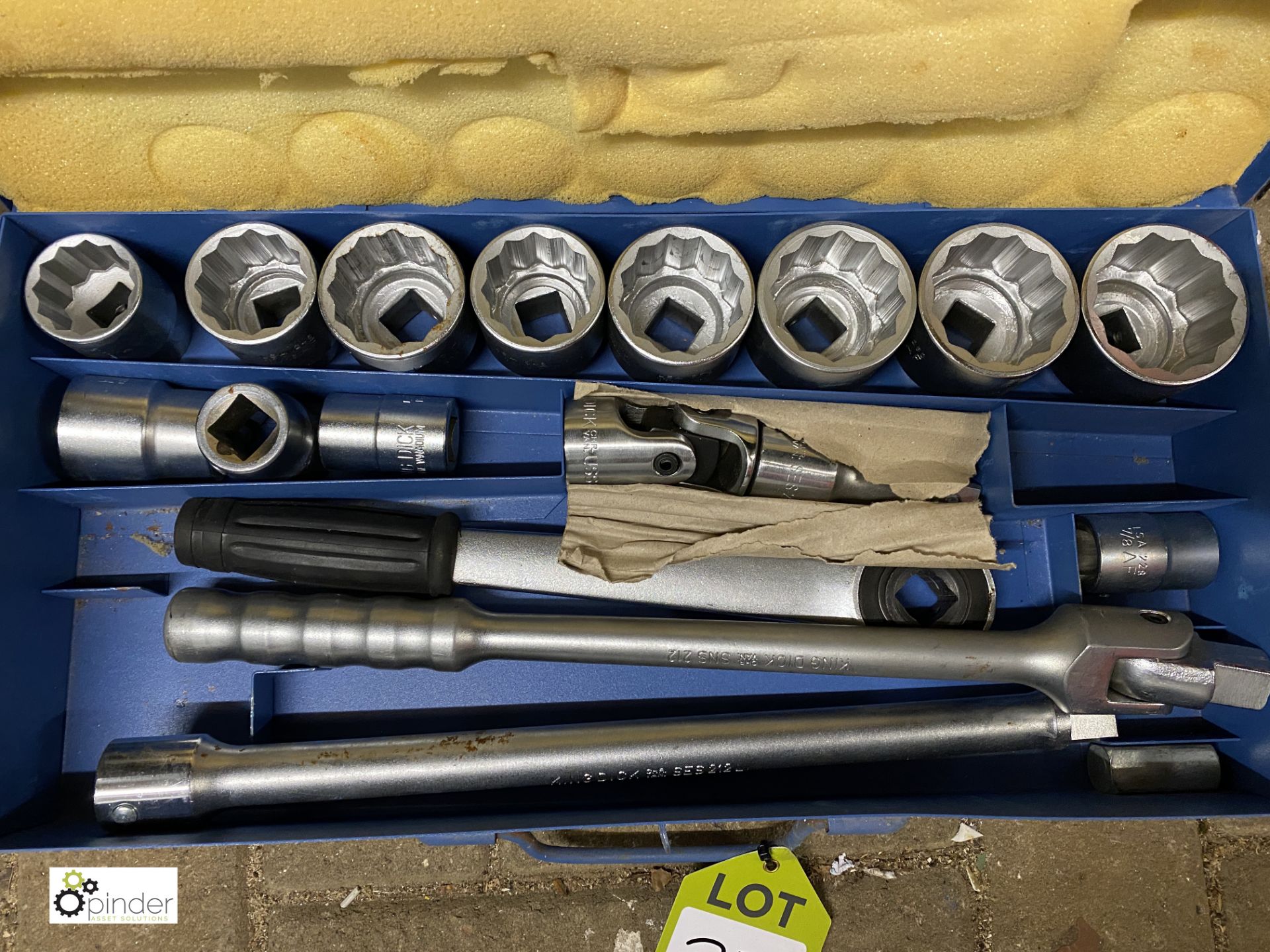 King Dick heavy duty Socket Set, with case (located in Maintenance Workshop 1) - Image 2 of 2