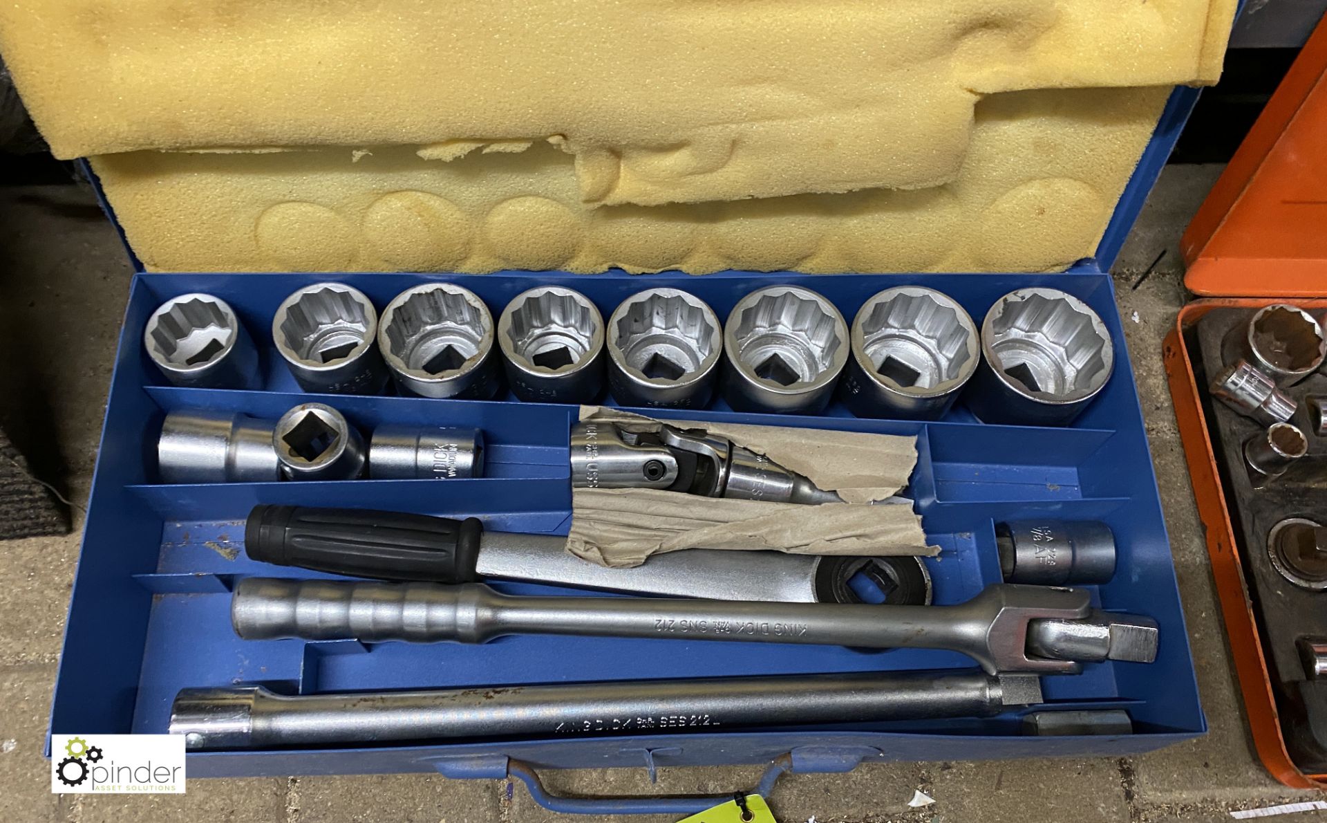 King Dick heavy duty Socket Set, with case (located in Maintenance Workshop 1)