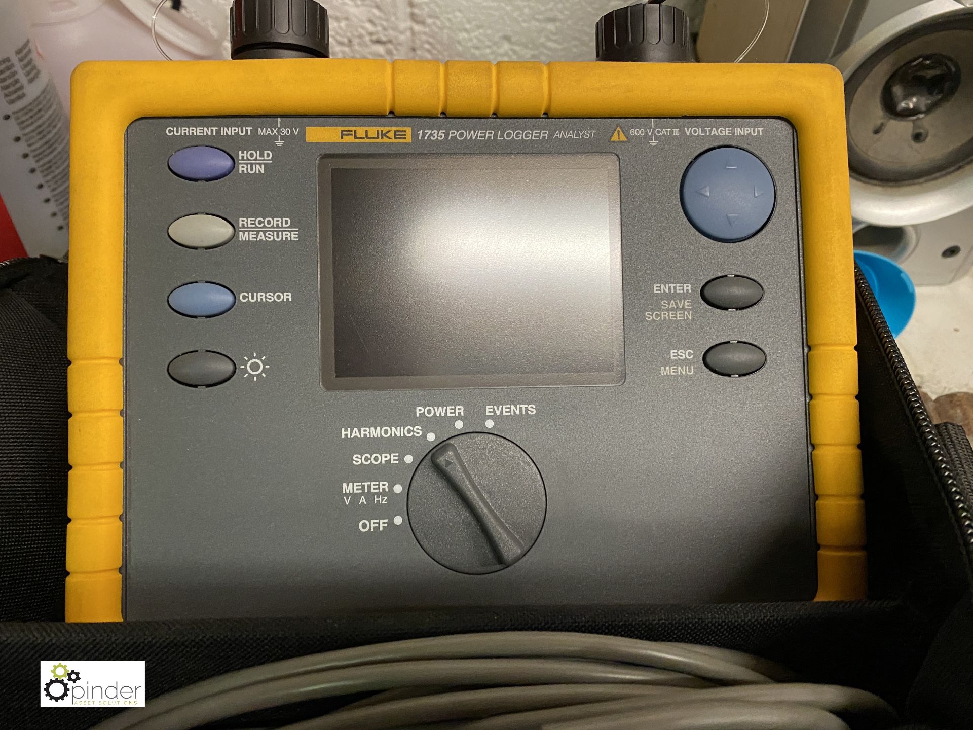 Fluke 1735 Power Logger Analyst, with case (located in Maintenance Workshop 1)