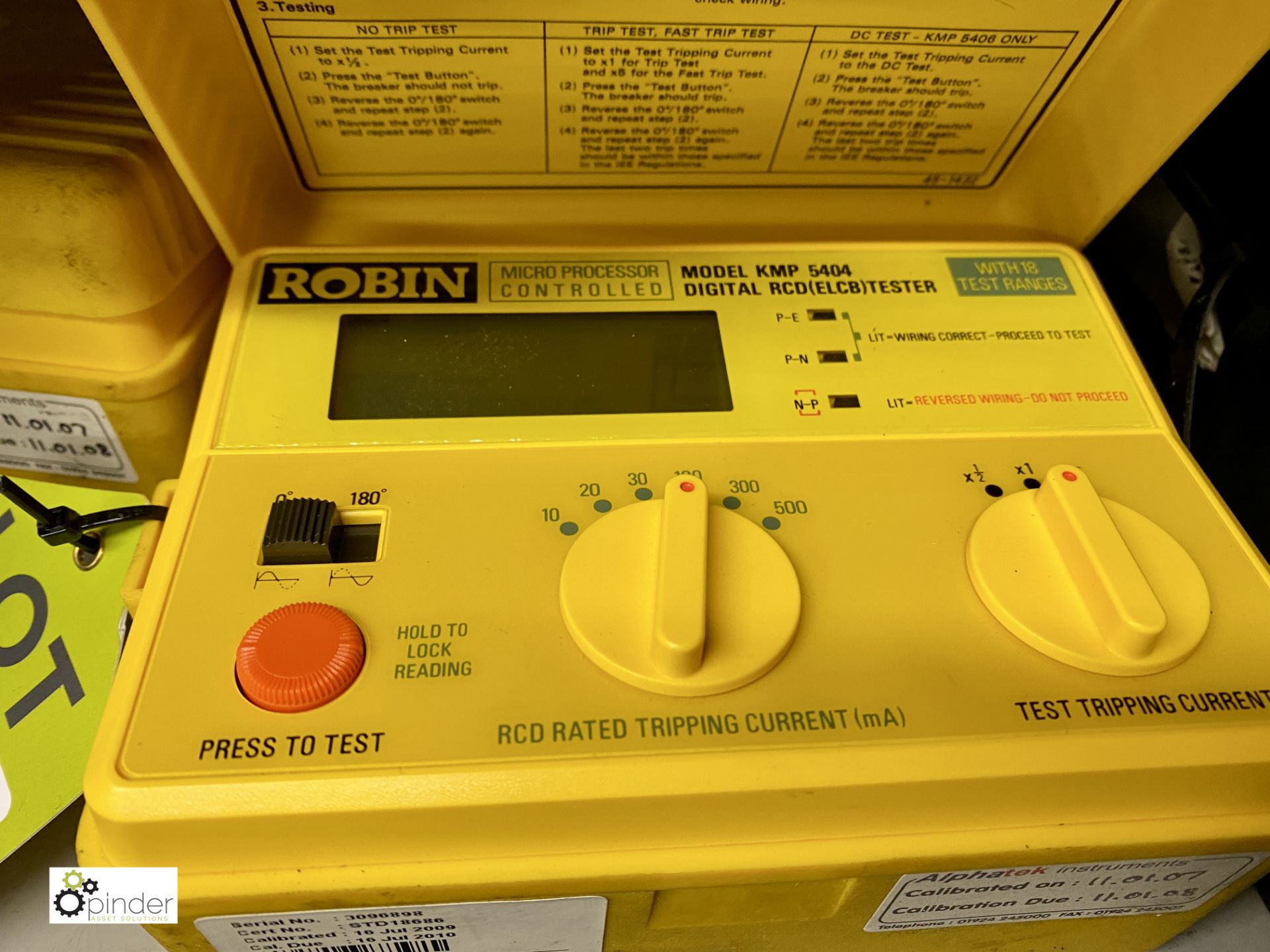 8 various Robin Test Meters, model number 2 x KMP 4210, 4141, KMP 3050 DL, KMP 5406, 2 x KMP 5404, - Image 8 of 9