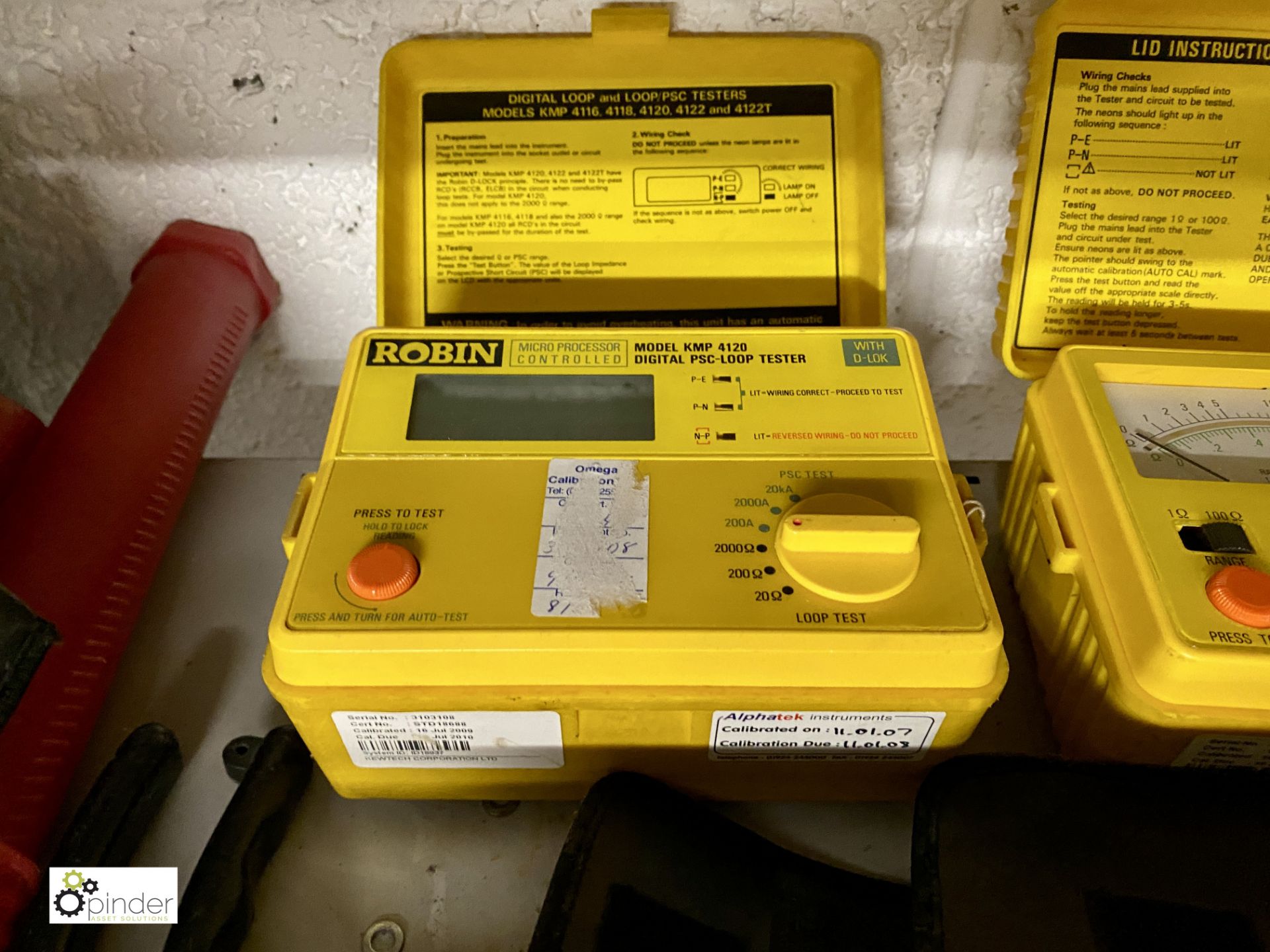 8 various Robin Test Meters, model number 2 x KMP 4210, 4141, KMP 3050 DL, KMP 5406, 2 x KMP 5404, - Image 2 of 9