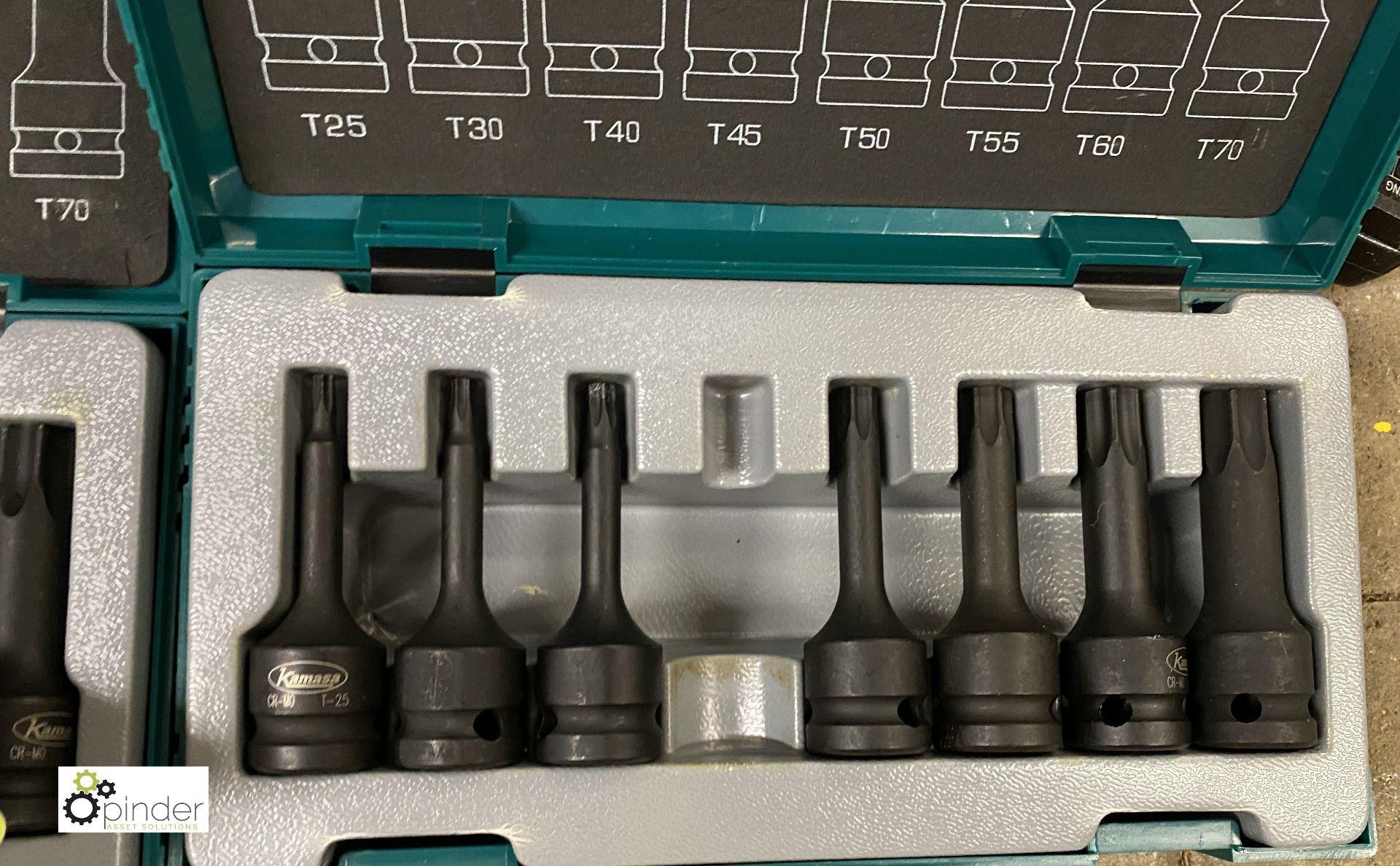 Kamasa Socket Set, T25, 30, 40, 45, 50, 55, 60, 70 and Kamasa Socket Set, T25, 30, 40, 45, 50, 55, - Image 3 of 3