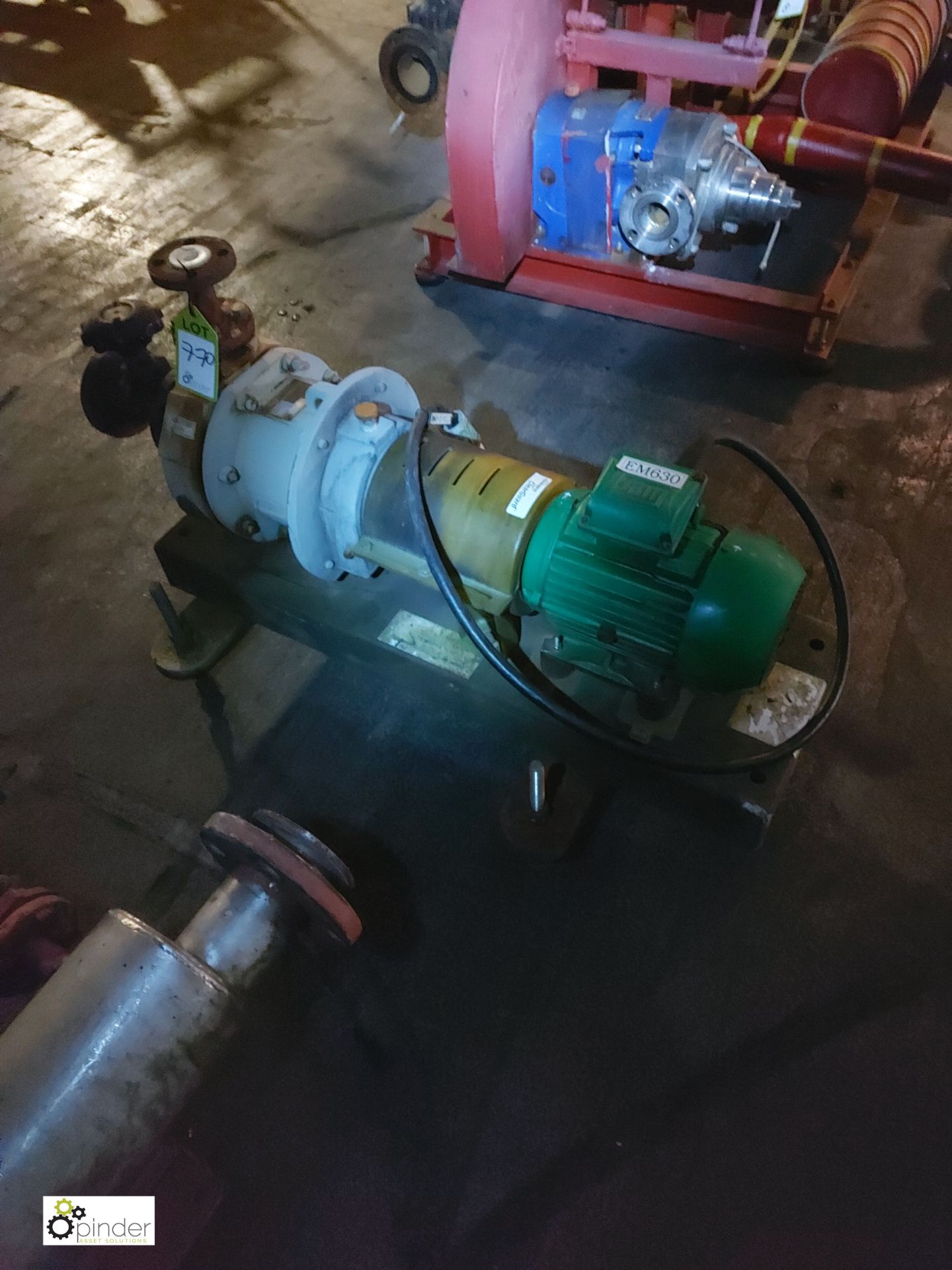Durco PA 1.5X1-6 Magdrive Pump, with motor 3kw, 2900rpm on polycrete base (JA396/06) (please note - Image 2 of 2
